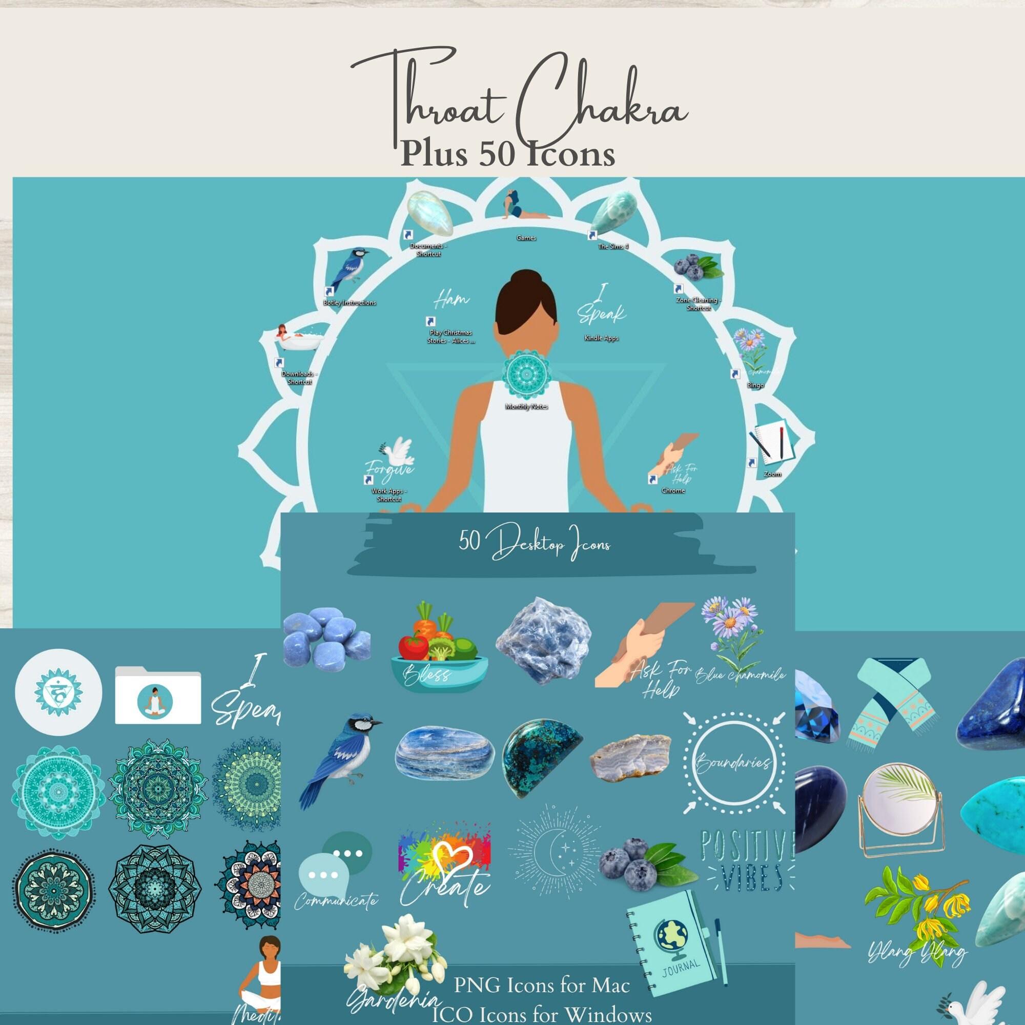 2000x2000 Desktop Organizer Wallpaper Throat Chakra Healing Folder Icon