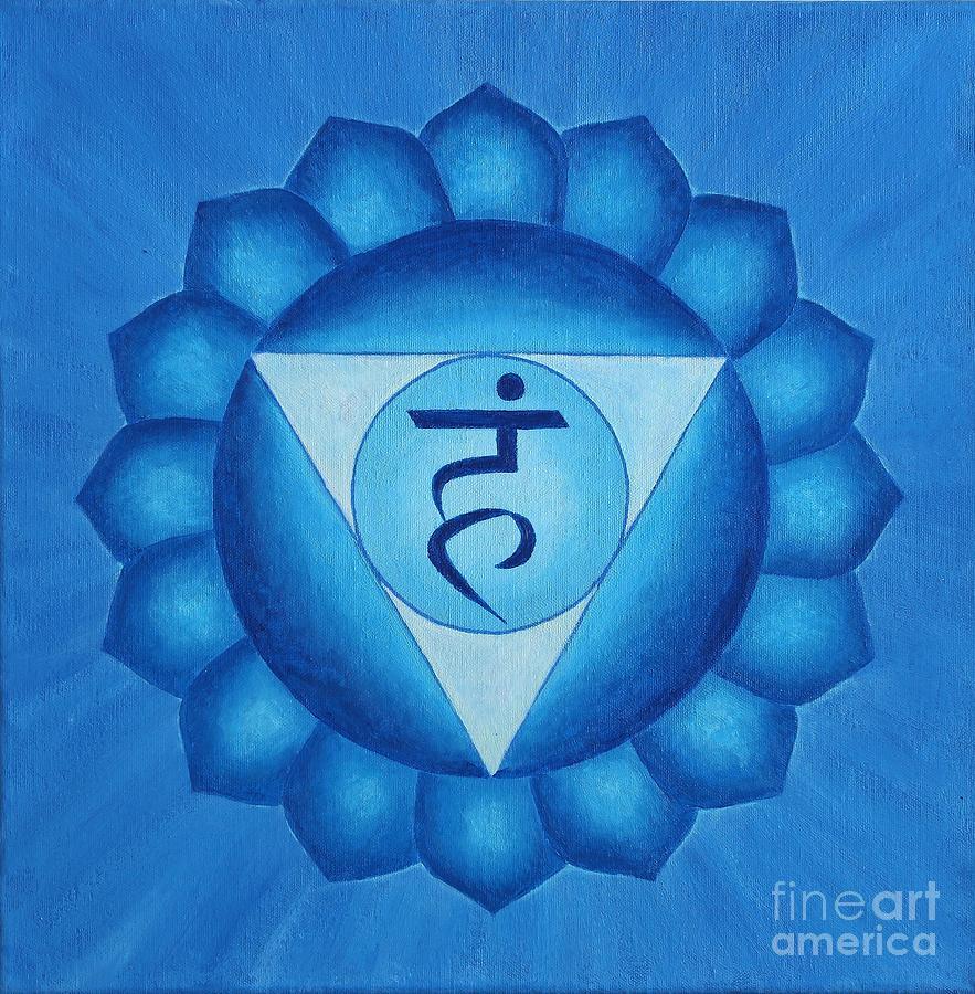 883x900 Throat chakra Painting