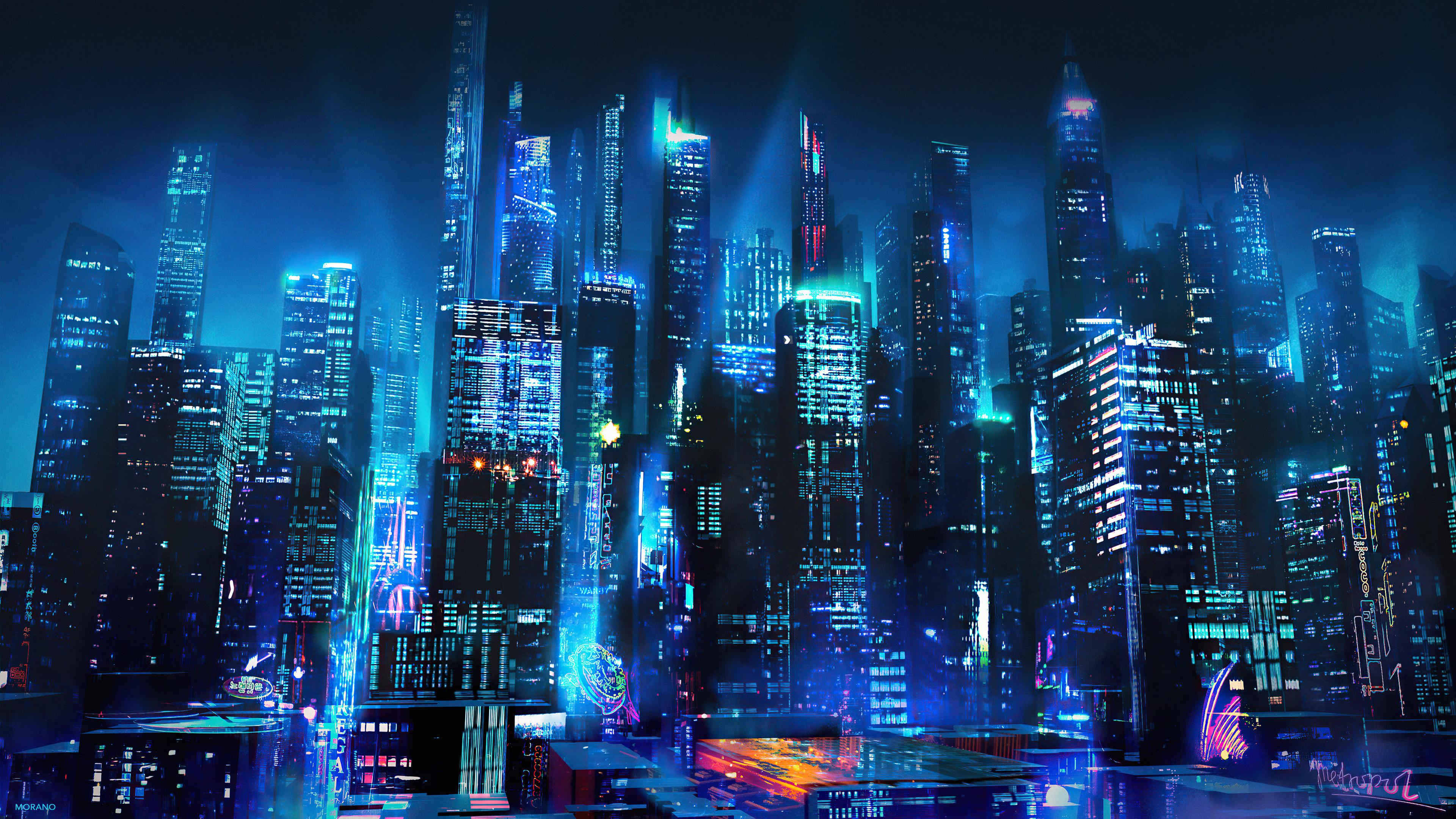 3840x2160 Sci Fi City 4k Ultra HD Wallpaper