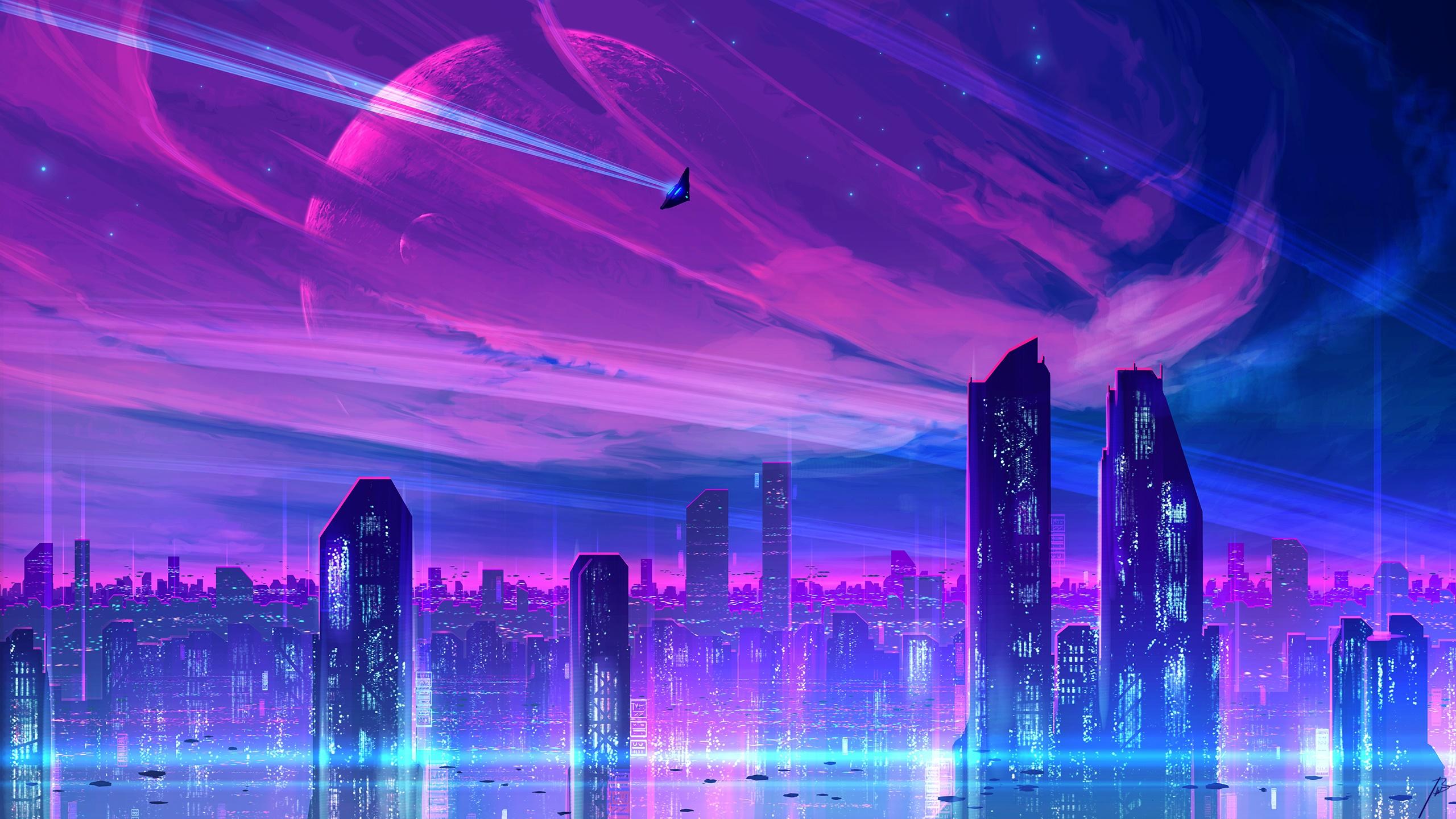 2560x1440 Sci Fi City HD, Futuristic Gallery HD Wallpaper
