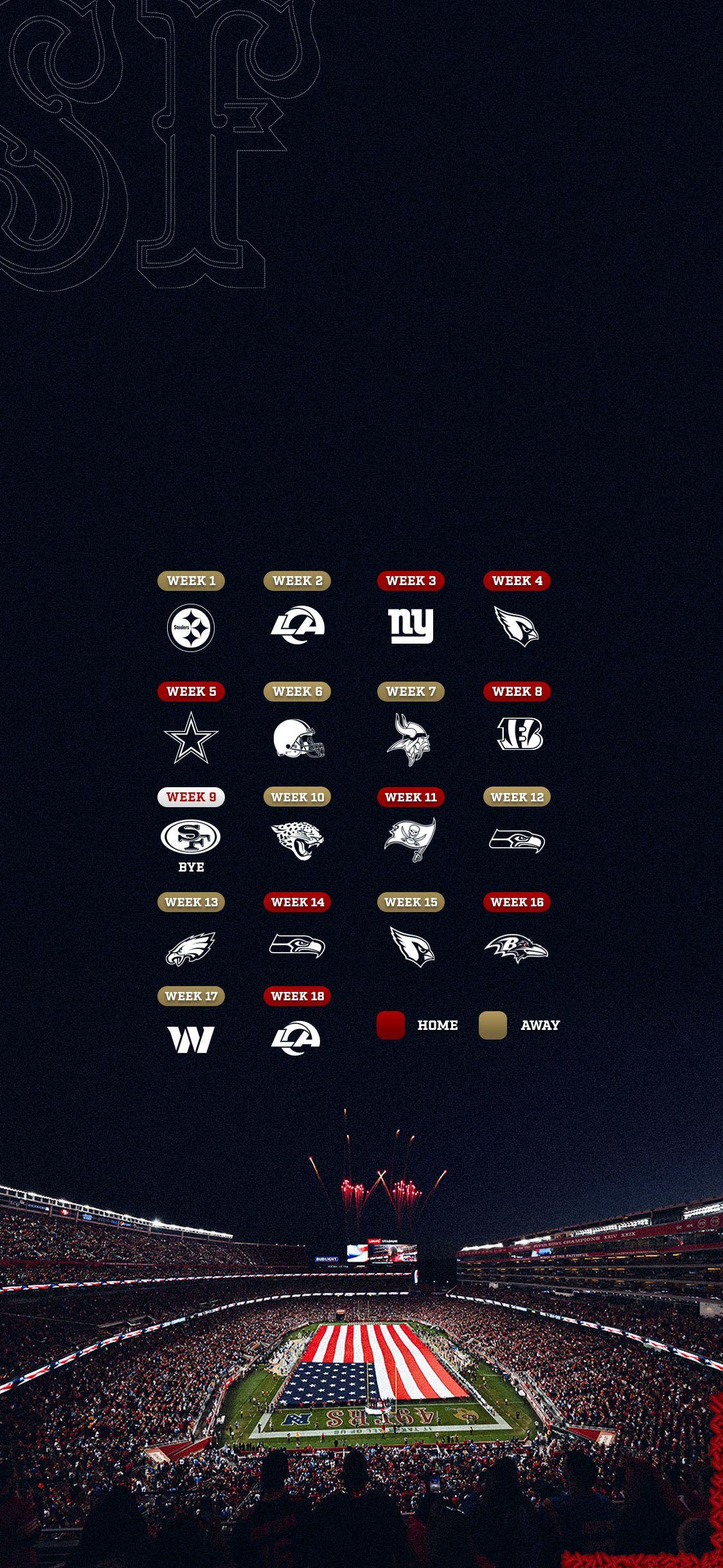 1125x2436 49ers Wallpaper