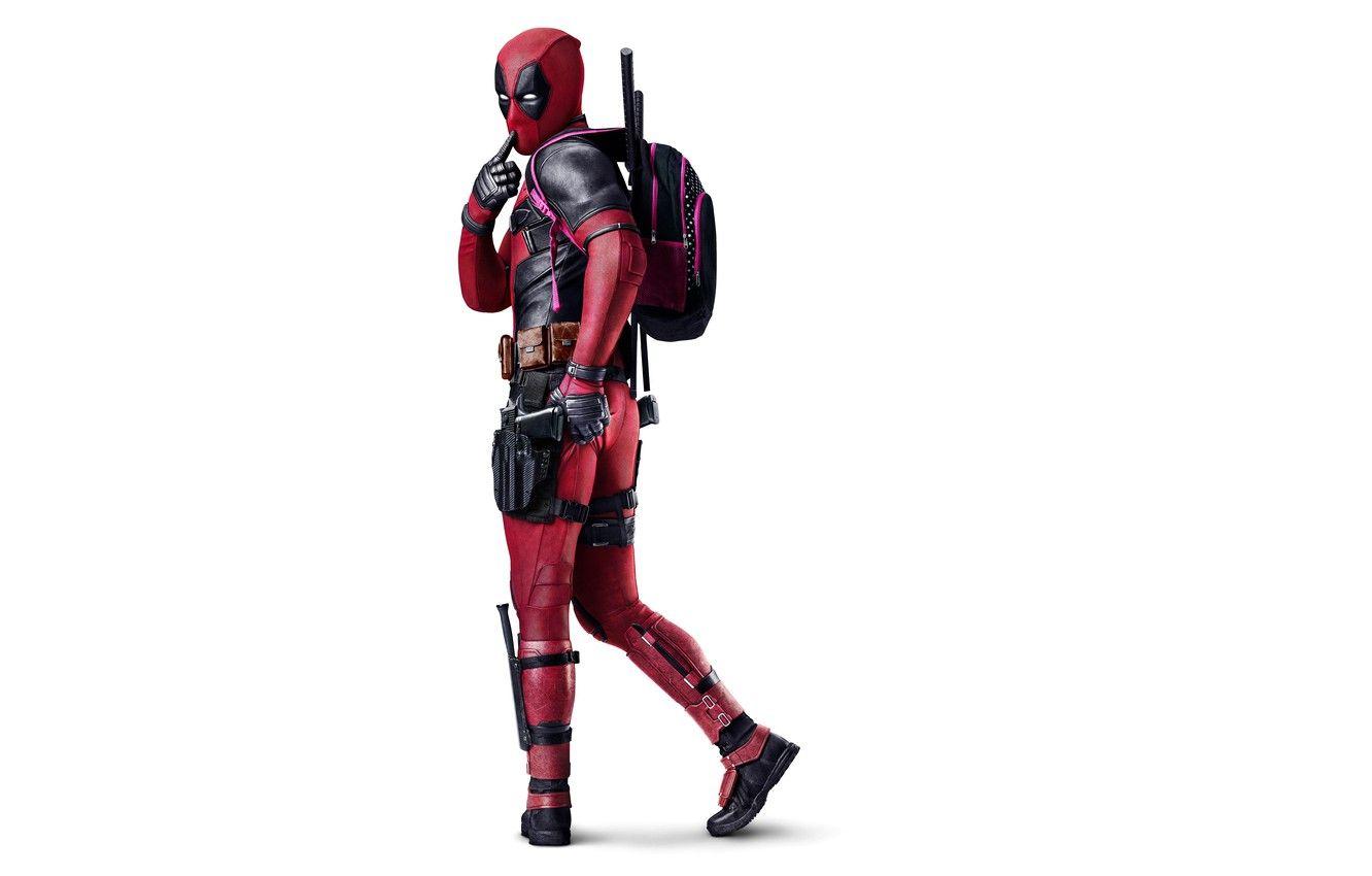 1332x850 Wallpaper Action, Ryan Reynolds, Red, Black, Warrior, with, White, Guns, Deadpool, Eyes, Ninja, bag, Year, MARVEL, Weapons, 20th Century Fox image for desktop, section фильмы