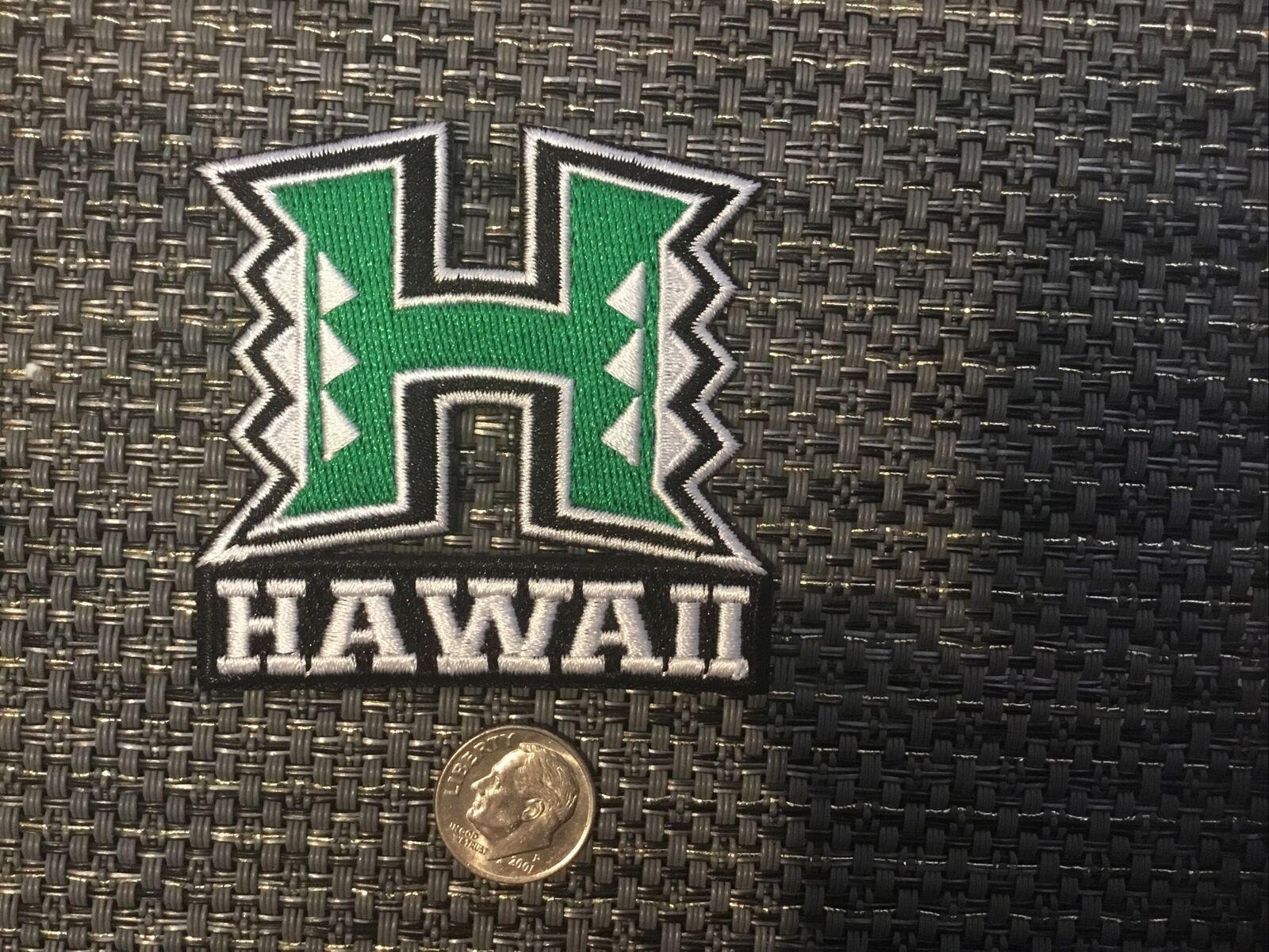 1600x1200 UH University Of Hawaii VINTAGE EMBROIDERED IRON ON PATCH 2.25” X 2.25”