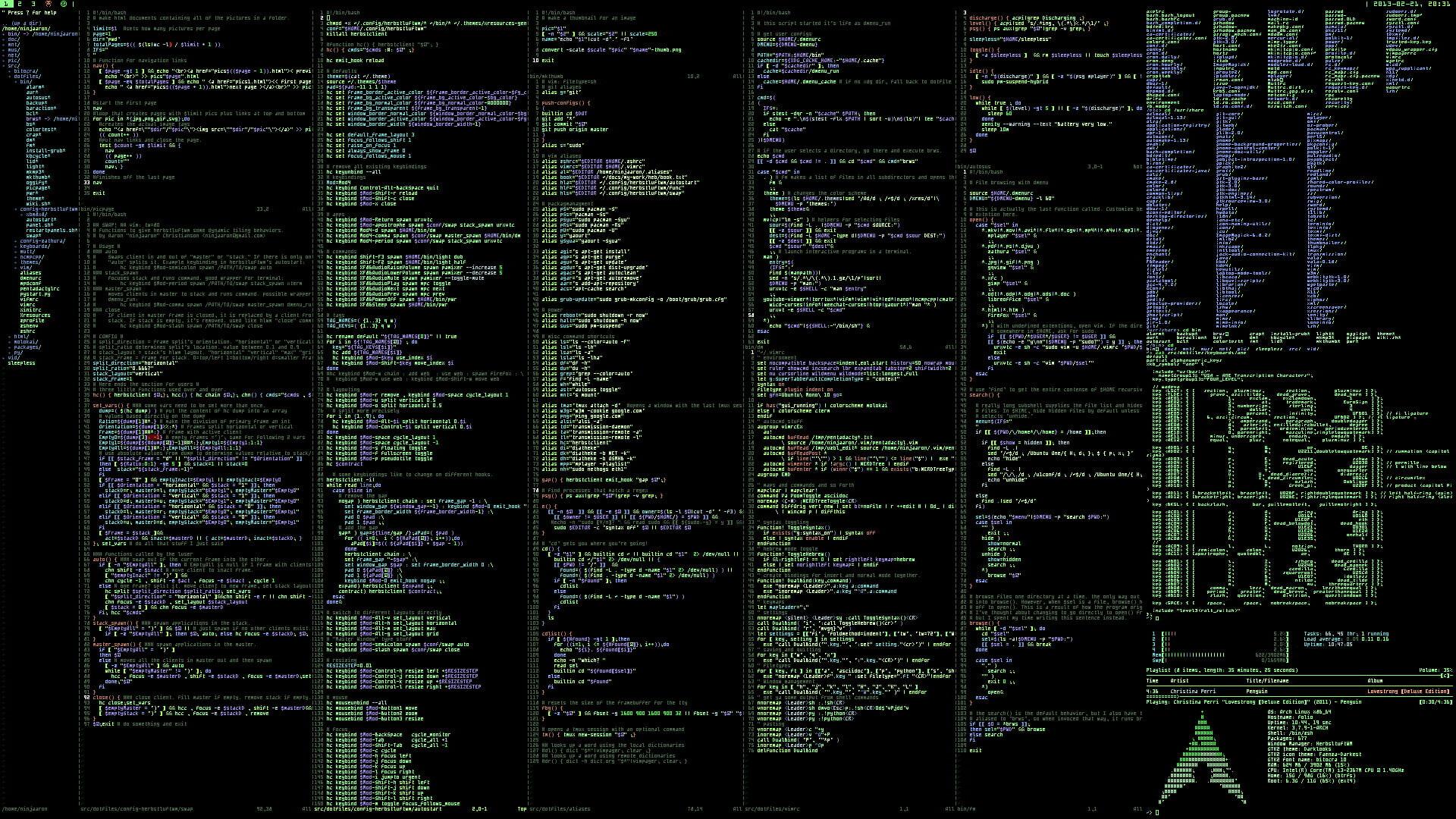 1920x1080 Wallpaper Programming Code Text, Linux, Arch