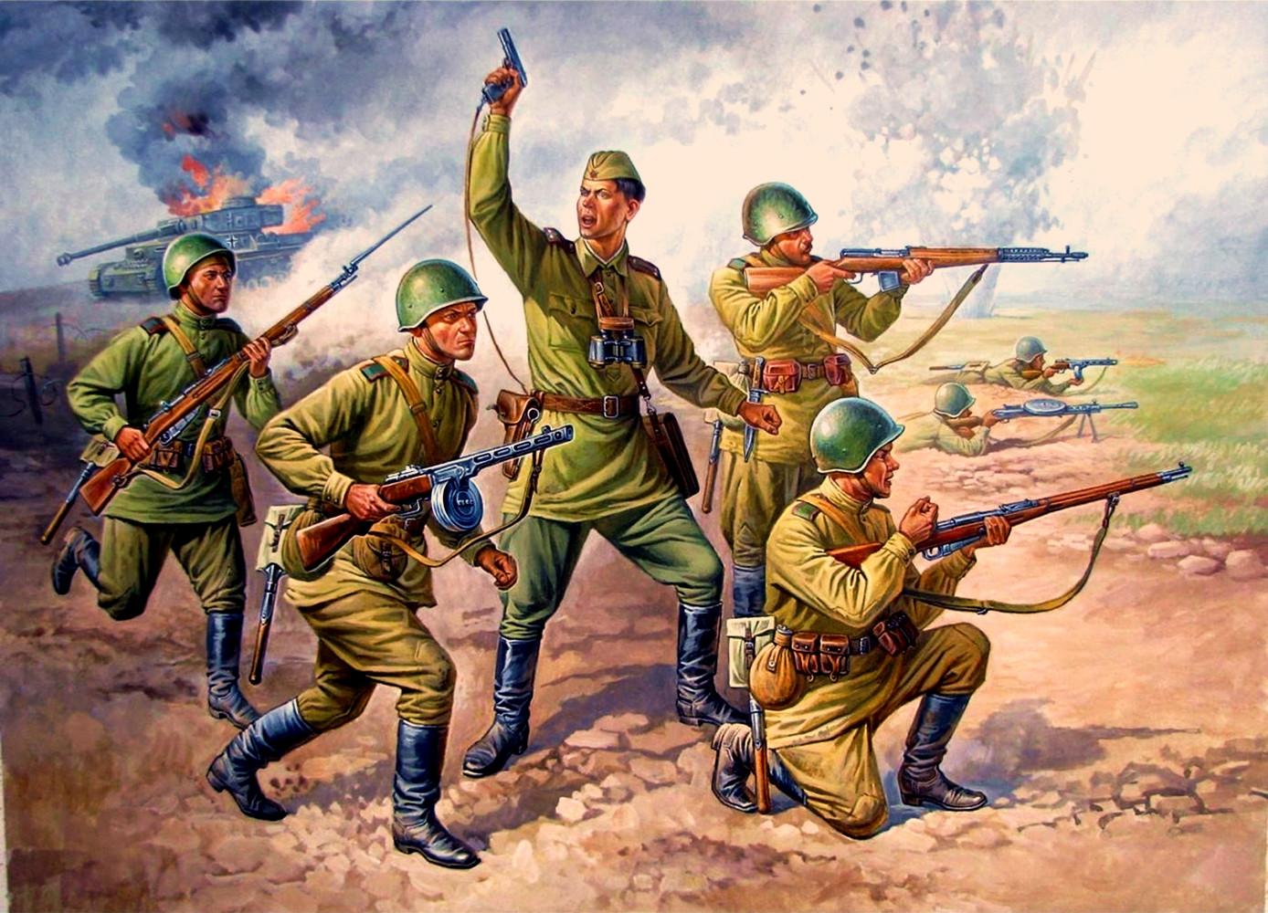 1388x1000 Soviet Red Army In Battle Ww Ii Poster War Military Wallpaper Wall Sticker Vintage Kraft Paper Painting Wall Art Home Decor B2 & Calligraphy