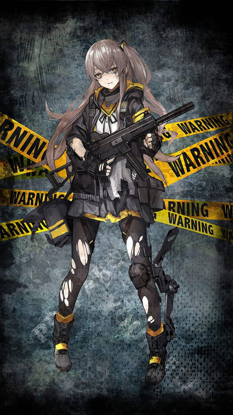 800x1422 Download Girl's Frontline Anime Shooting Wallpaper