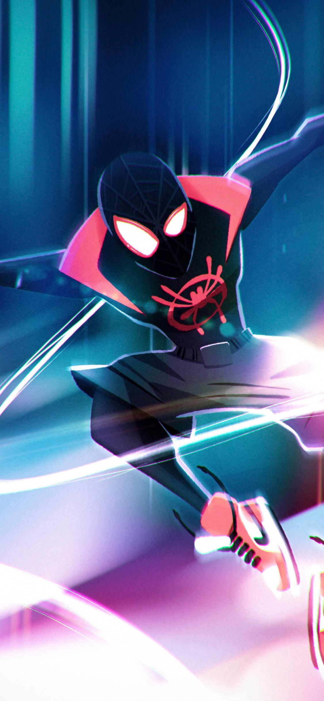 1125x2436 Download Wallpaper 1125x2436 Spider Man Into The Spider Verse, Movie, Animated, Illustration, Iphone X, 1125x2436 HD Background, 17715