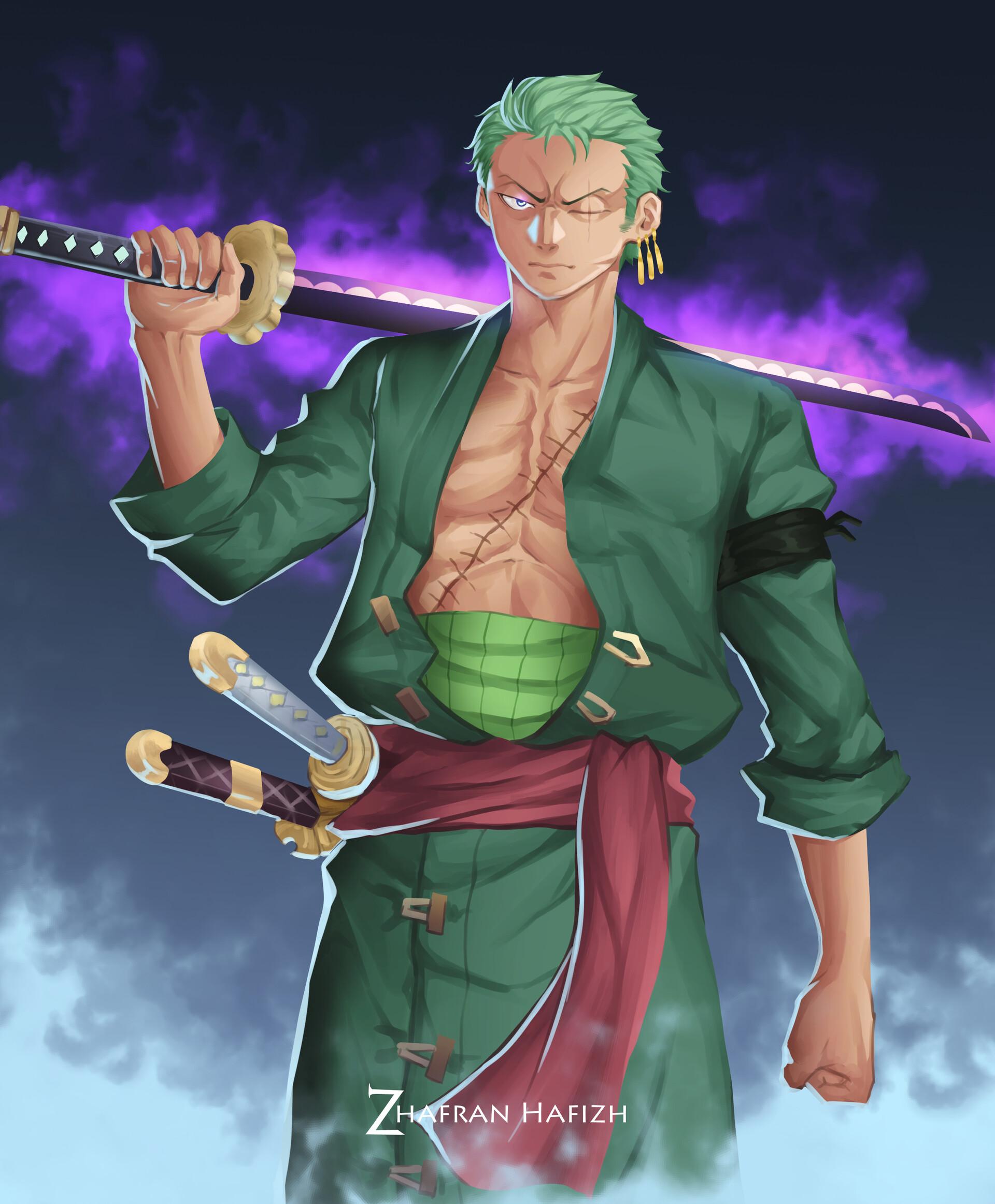 1920x2323 Roronoa Zoro with Enma