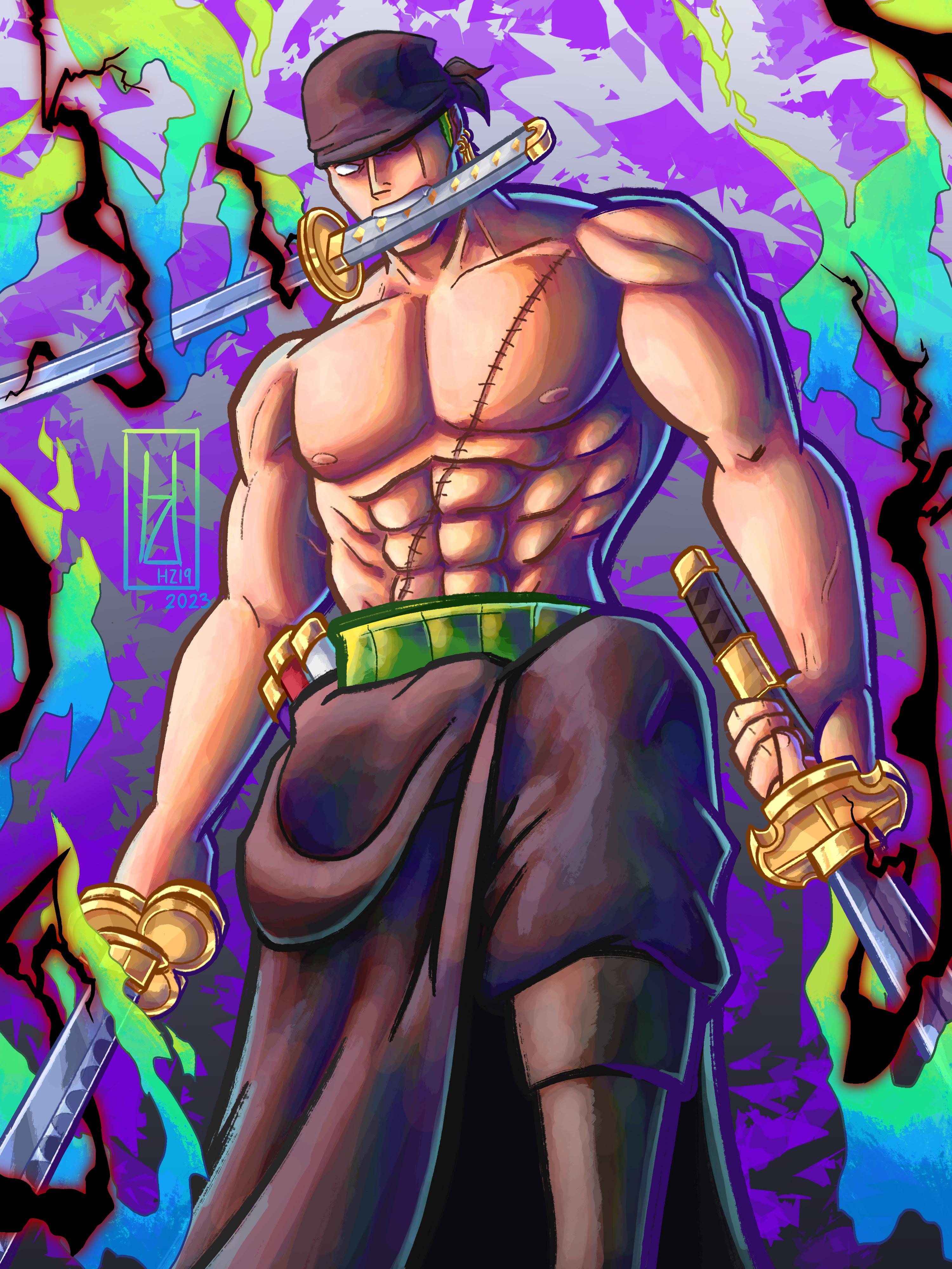 3000x4000 My drawing of Roronoa Zoro, what do you think? ( instagram: )