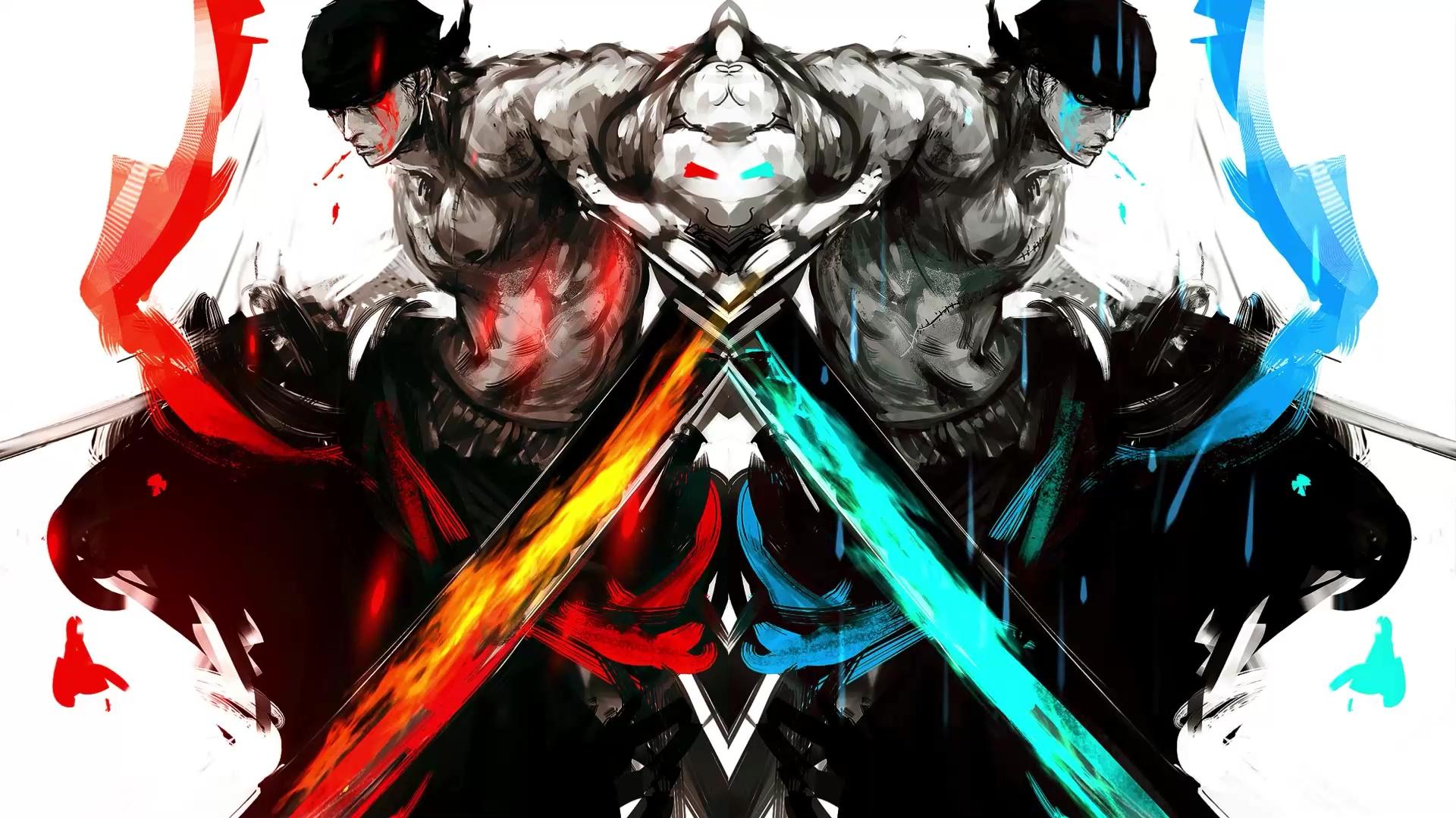 1920x1080 Zoro Dual Katanas One Piece Live Wallpaper