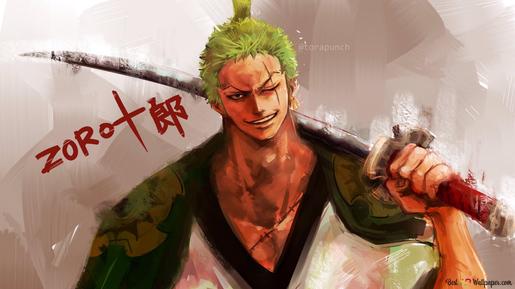 2048x1152 Roronoa Zoro (One Piece) 2K wallpaper download