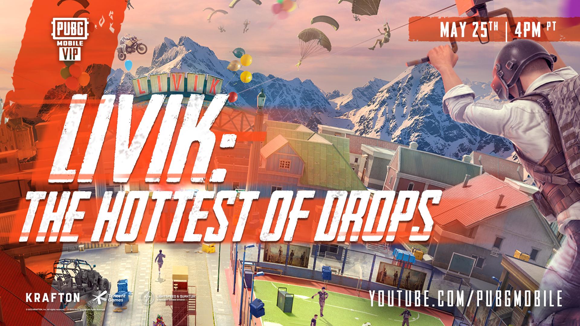 1920x1080 PUBG MOBILE Squads Are Hot Dropping Into LIVIK! Catch The Action May 25th At 4 P.m. PDT / 7 P.m. EDT! #PUBGMOBILE