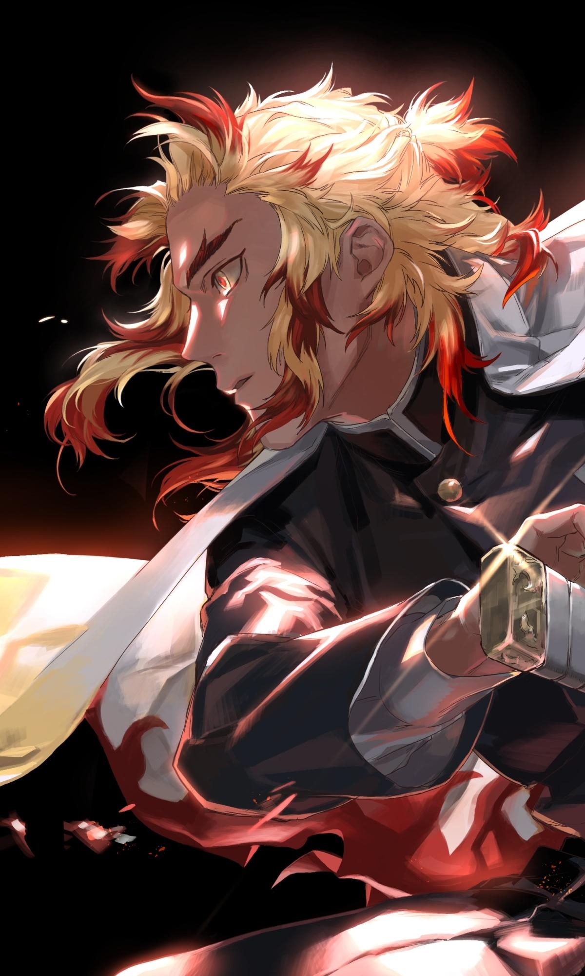 1200x2000 Wallpaper / Anime Demon Slayer: Kimetsu no Yaiba Phone Wallpaper, Kyojuro Rengoku, 1200x2000 free download