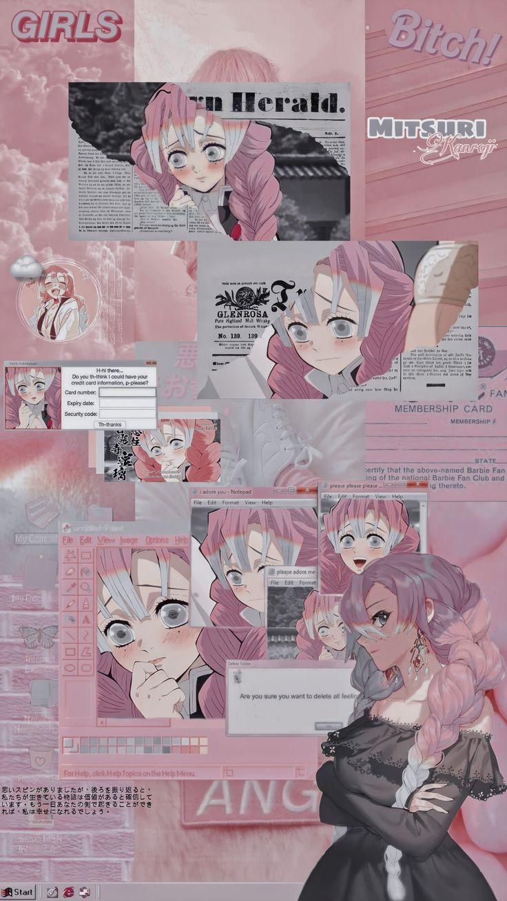 736x1308 Mitsuri kanroji wallpaper Demon Slayer. Love hashira wallpaper, Anime, Image collage
