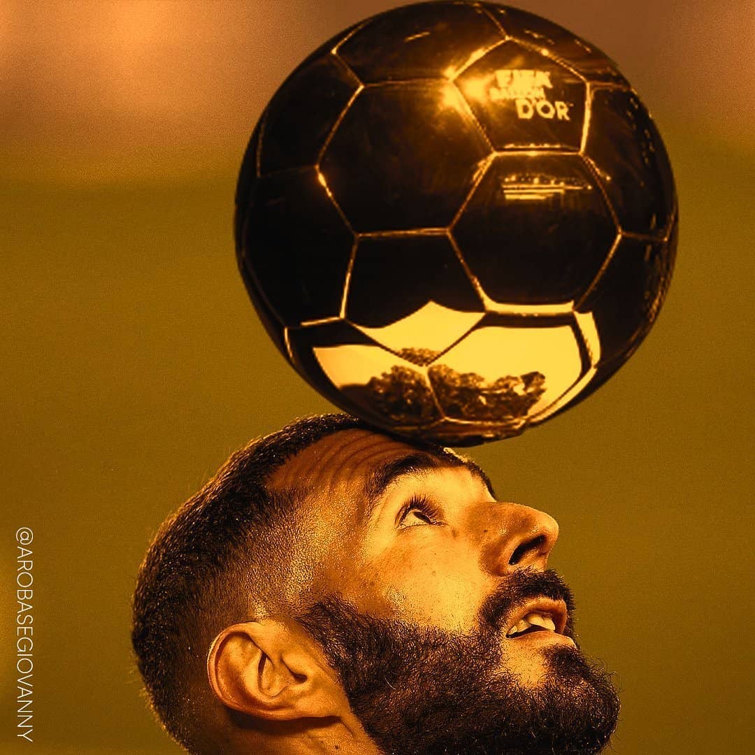1080x1080 Benzema Ballon D'Or Wallpaper