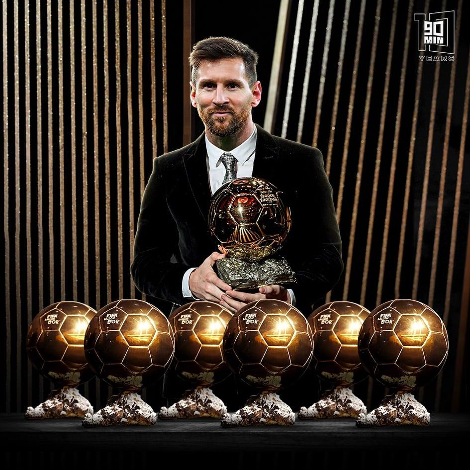 945x945 Leo Messi 2021 Ballon D'Or Background Image and Wallpaper