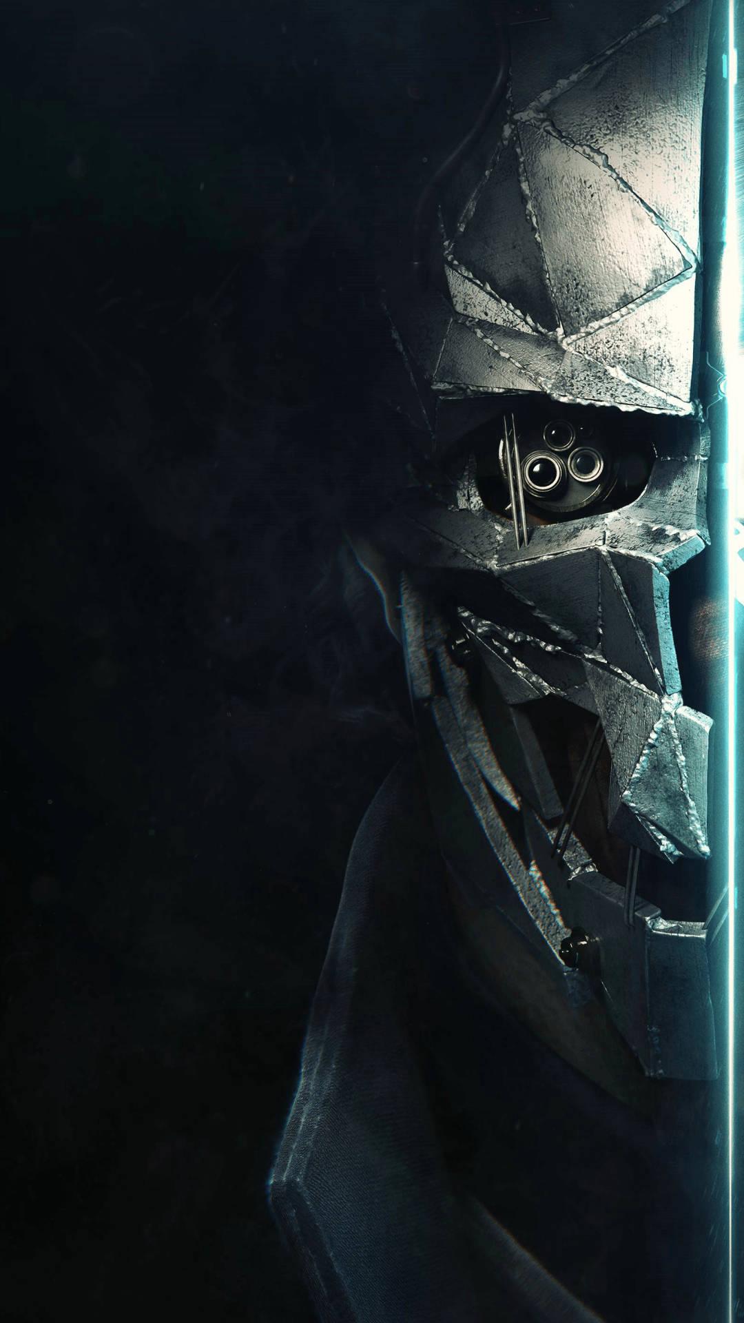 1080x1920 Download Dishonored 2 Corvo Attano Half Face Wallpaper