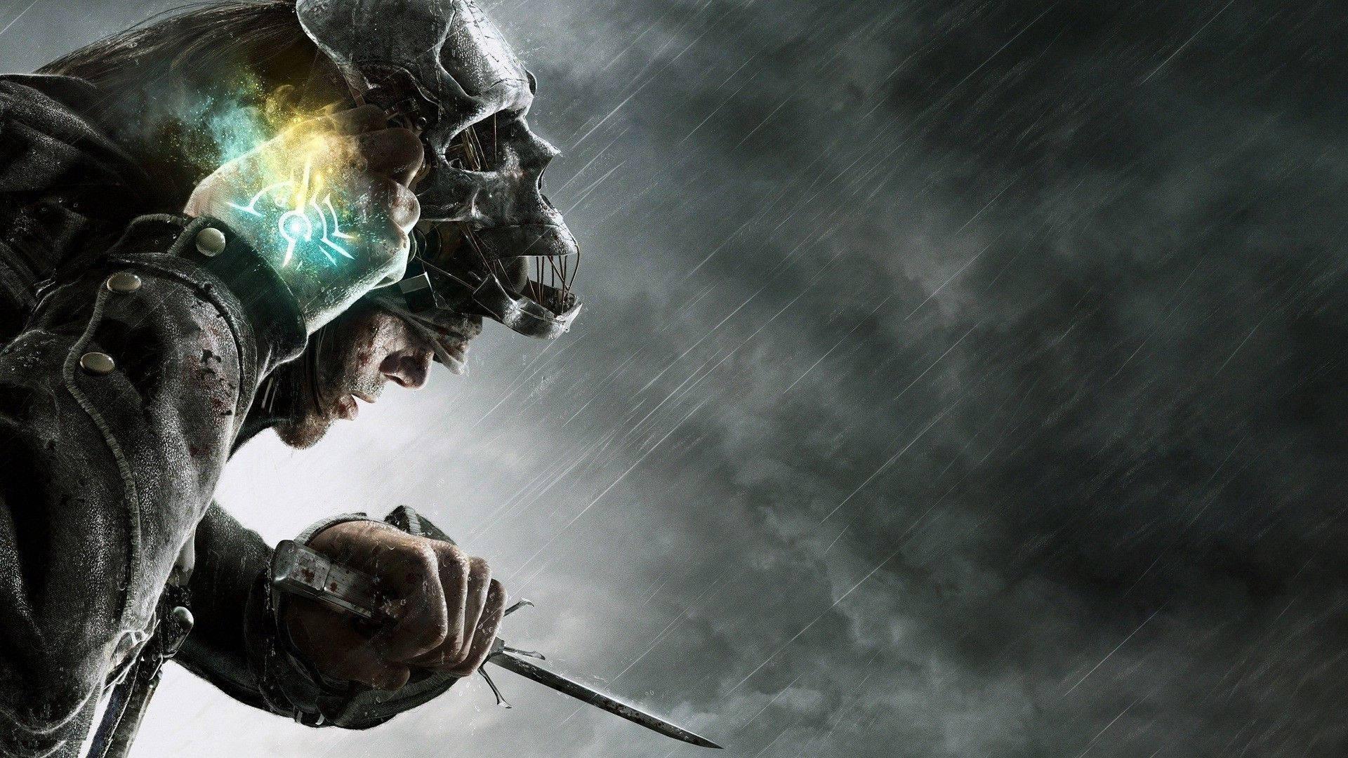 1920x1080 Download Dishonored 2 Corvo Attano Skull Mask Facing Right Wallpaper