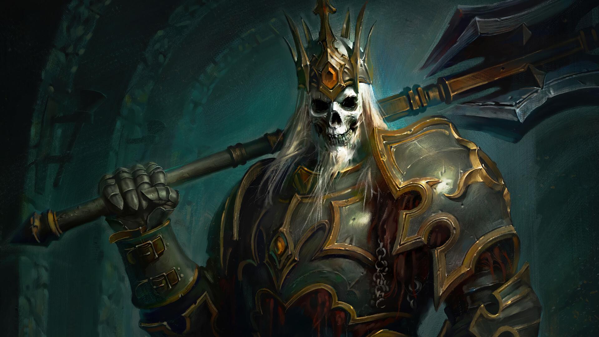 1920x1080 Wallpaper. Games. photo. picture. Diablo IV, Skeleton King, Diablo Immortal