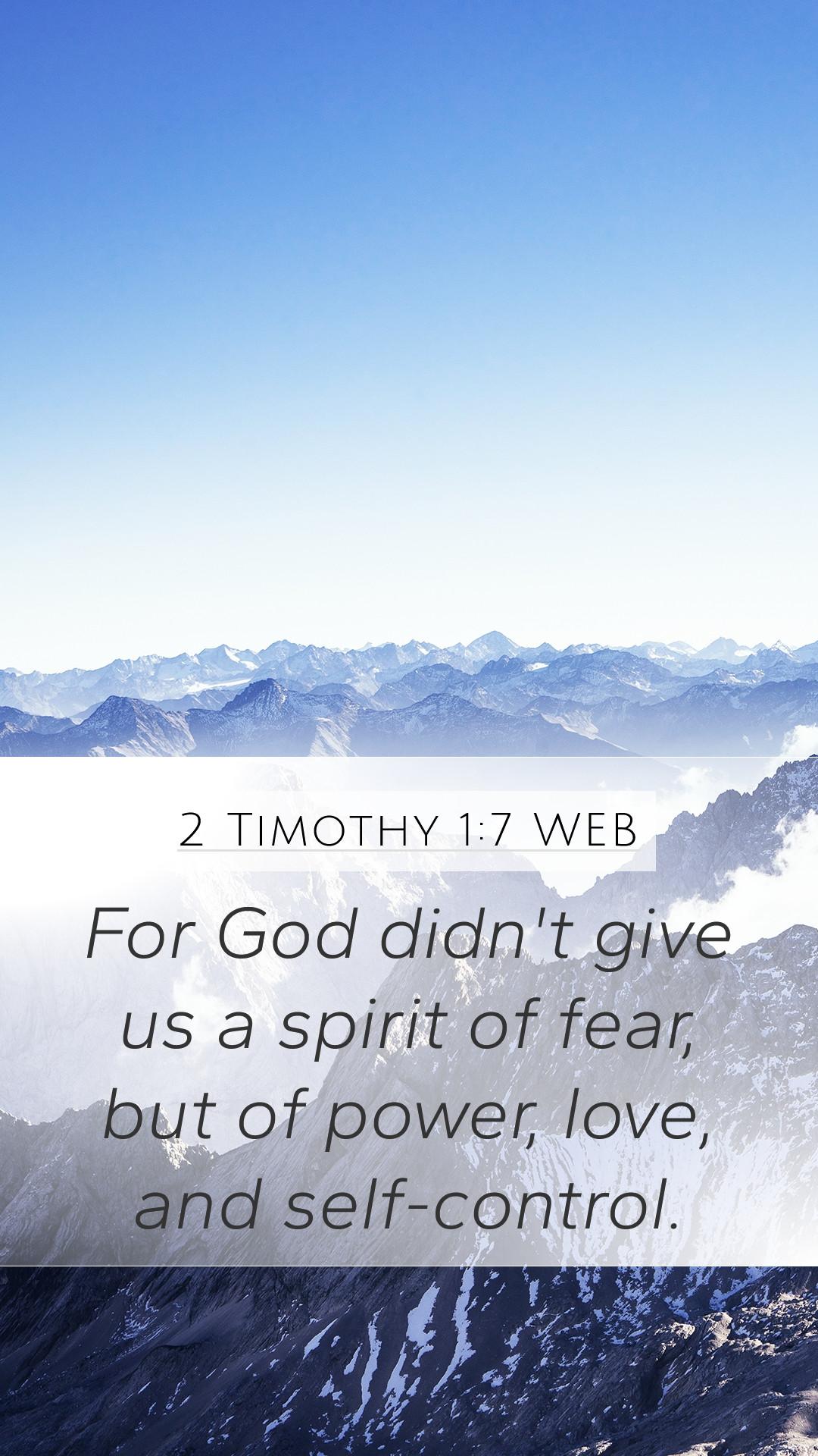 Timothy 1:7 Wallpapers - Top Free Timothy 1:7 Backgrounds - WallpaperAccess