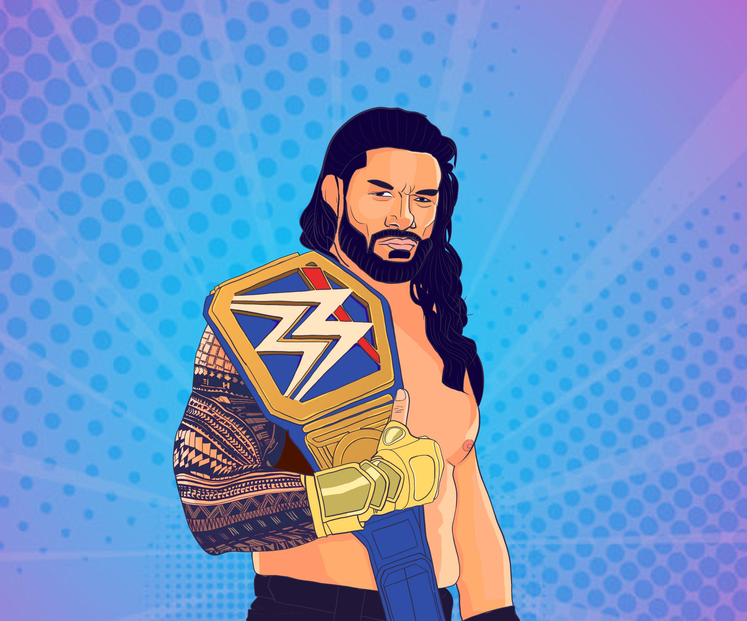 2500x2080 wwe Tribal chief roman reigns by berto654 on Newgrounds