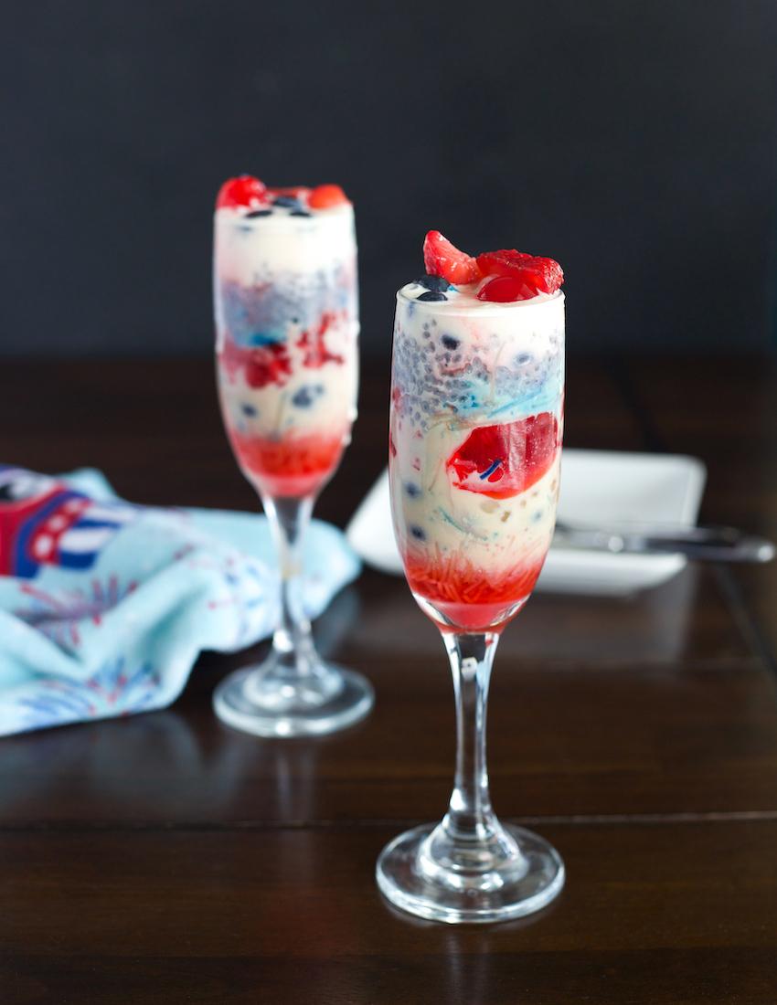850x1100 Blessings From My Kitchen: Falooda in red, white and blue