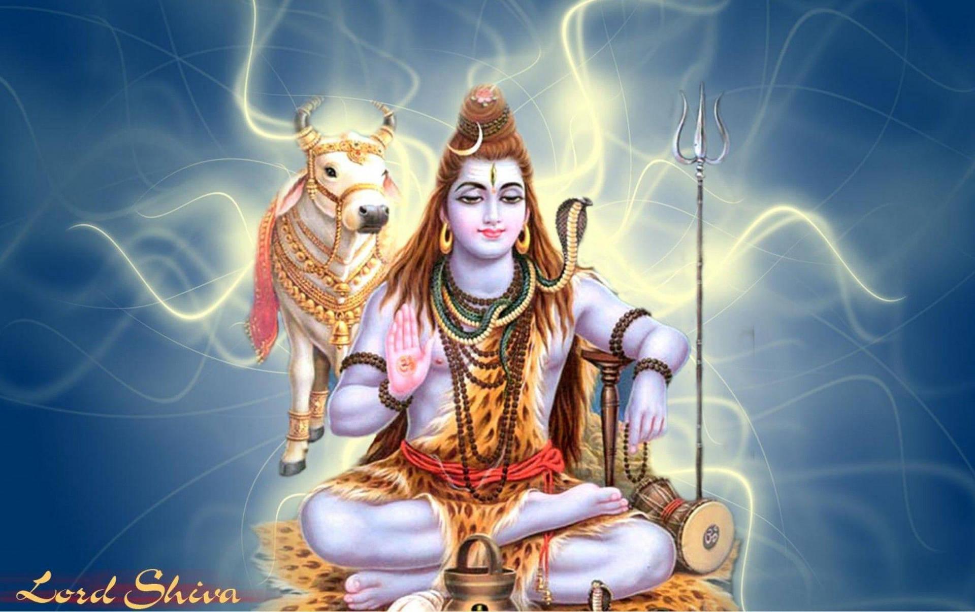 1920x1206 Download Golden Wisps Blue Background Shankar Bhagwan Wallpaper