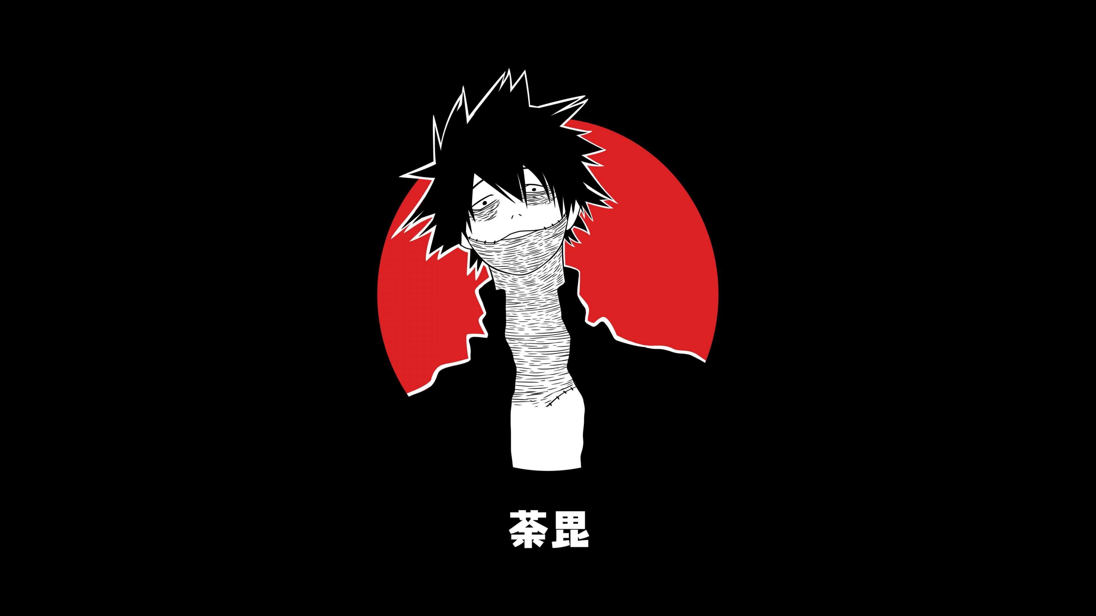 3840x2160 Dabi Wallpaper 4K, Minimalist, Black Dark