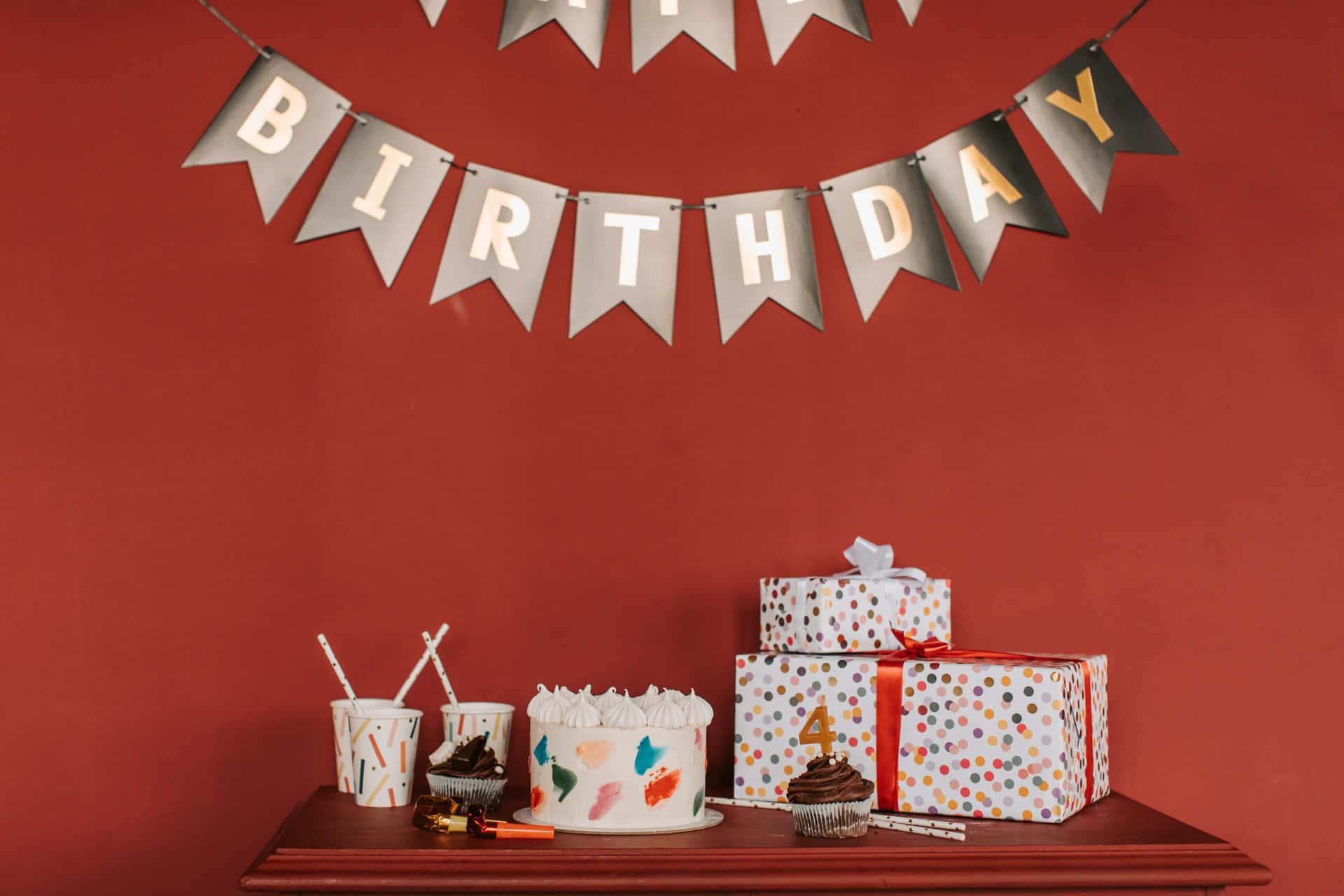 1920x1280 Download Happy Birthday Banner Chic Wallpaper