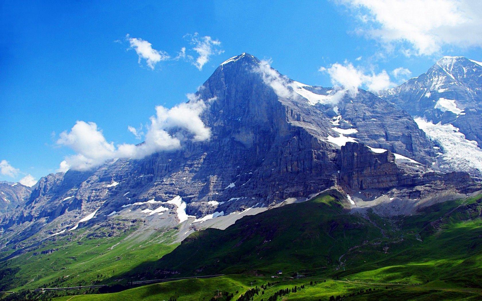 1680x1050 Download wallpaper 1680x1050 alps, switzerland, mountains, sky HD