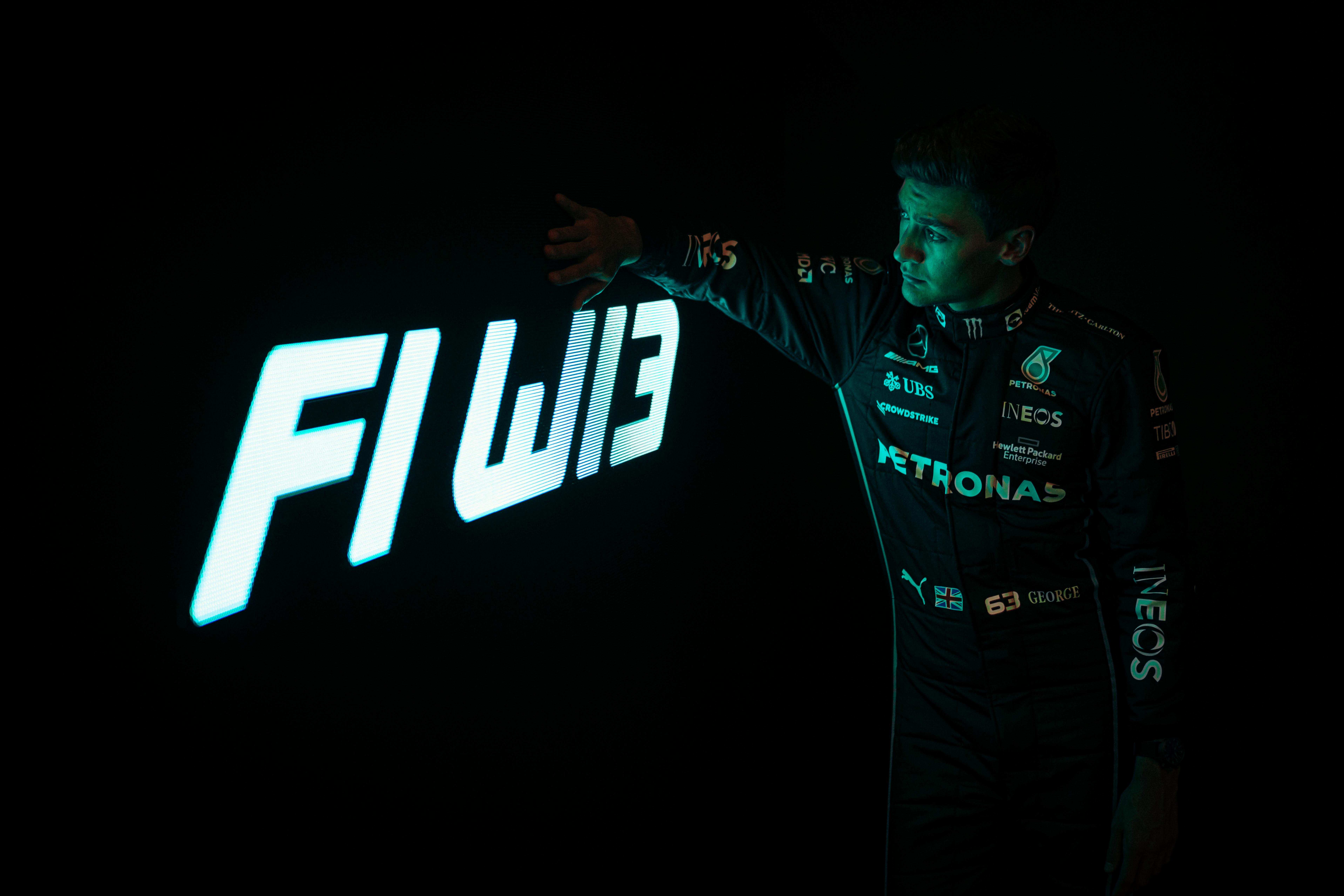 7667x5111 Mercedes W13 F1 car launch photo