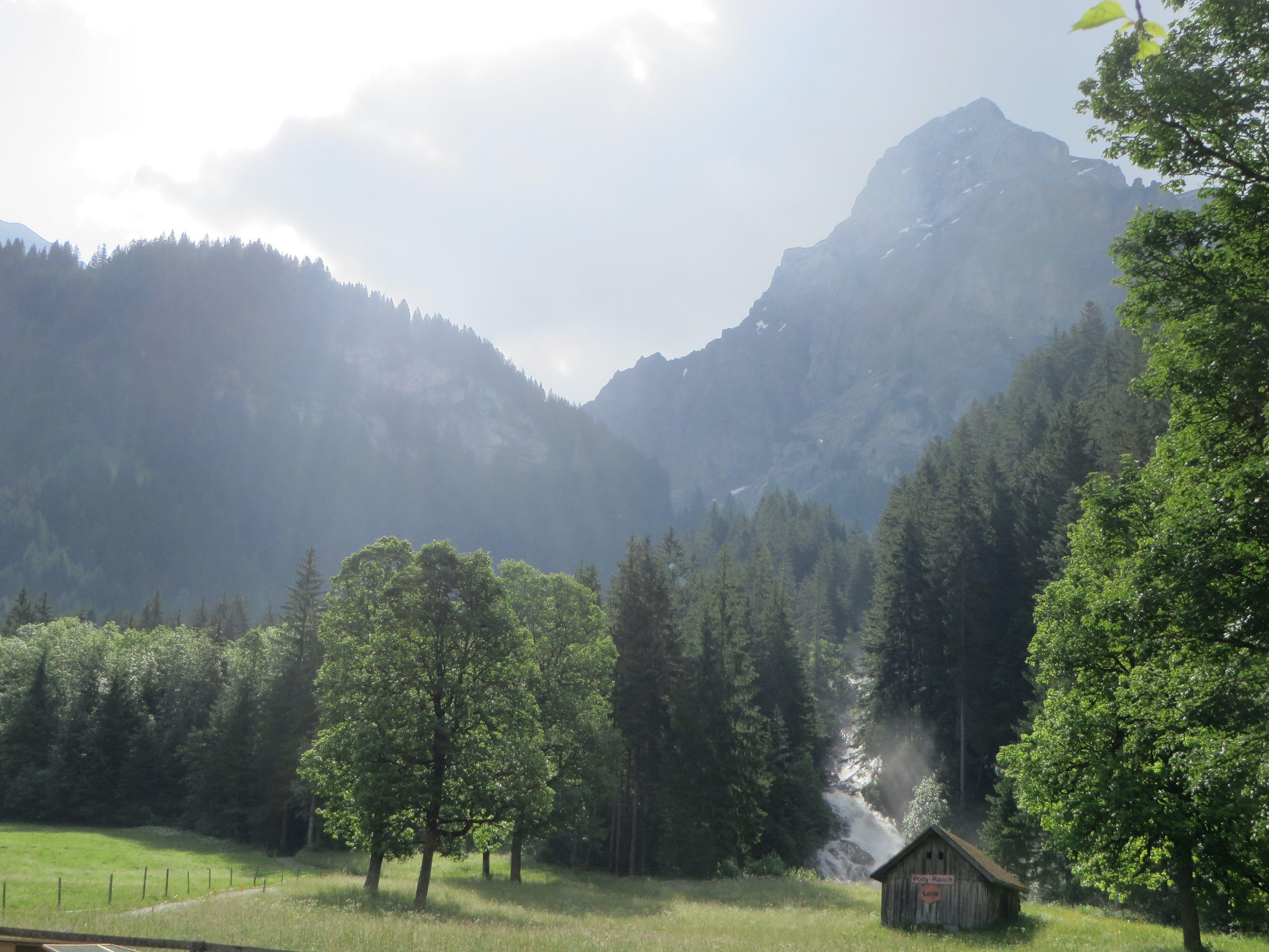 4000x3000 switzerland mountains lenk river shack swiss alps alps bernese alps