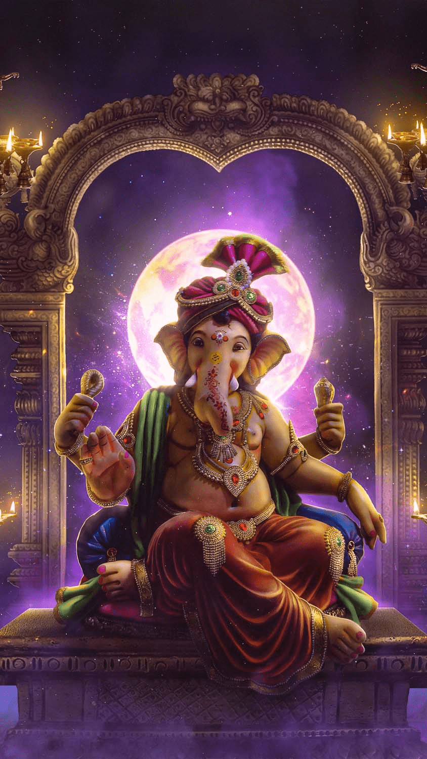 844x1500 Ganesha God IPhone Wallpaper HD Wallpaper : iPhone Wallpaper. God illustrations, Ganesha, Ganpati bappa photo