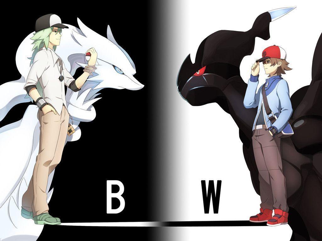 1024x768 pokemon black white wallpaper 3 - Image And Wallpaper