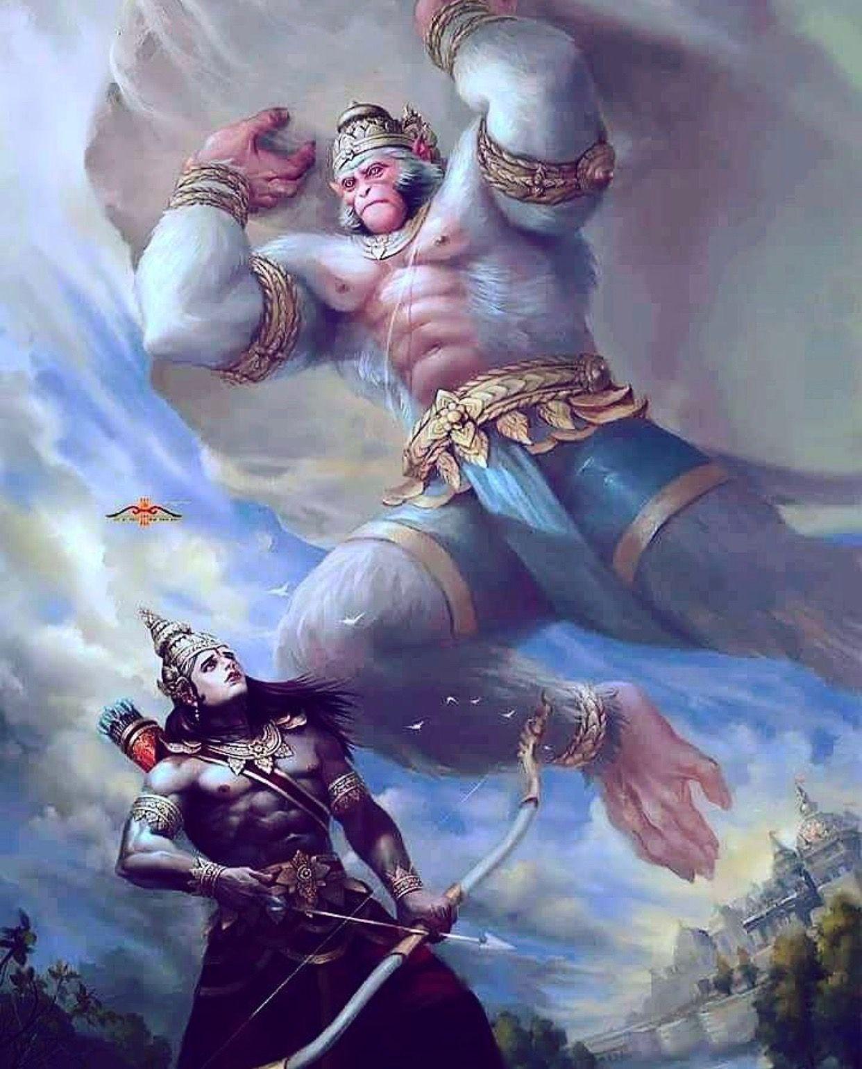 1242x1539 Hanuman Warrior Wallpaper