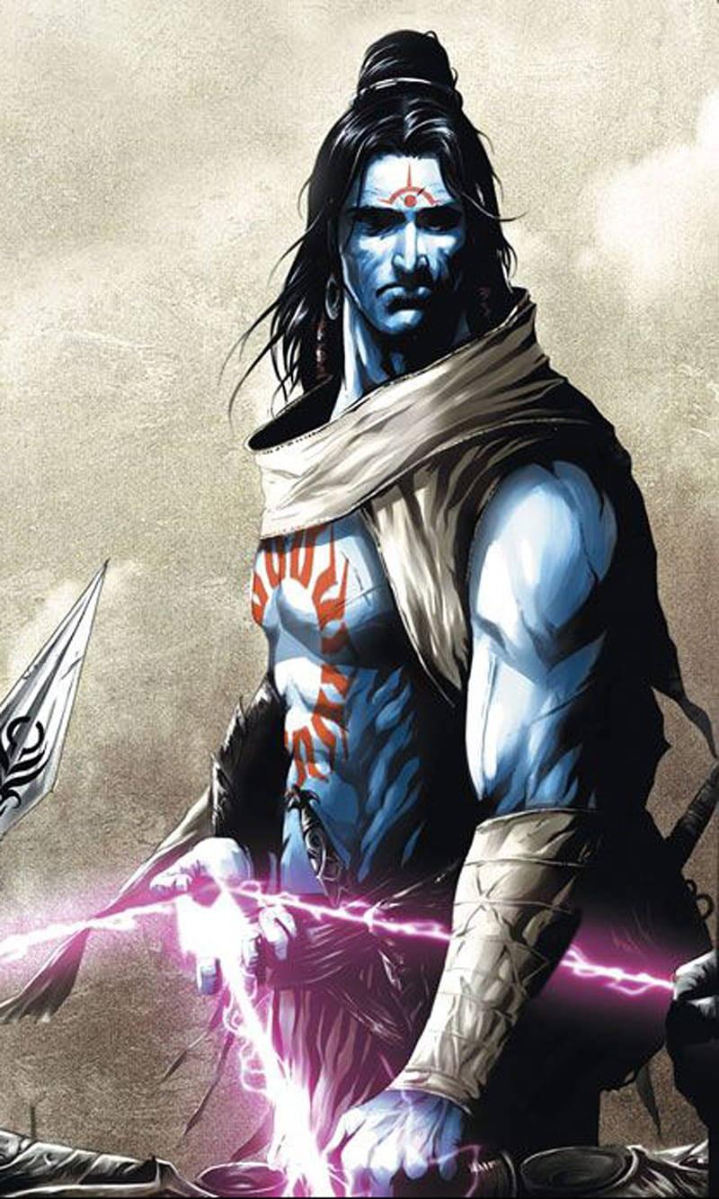 800x1333 Download Warrior Lord Shiva Angry Wallpaper
