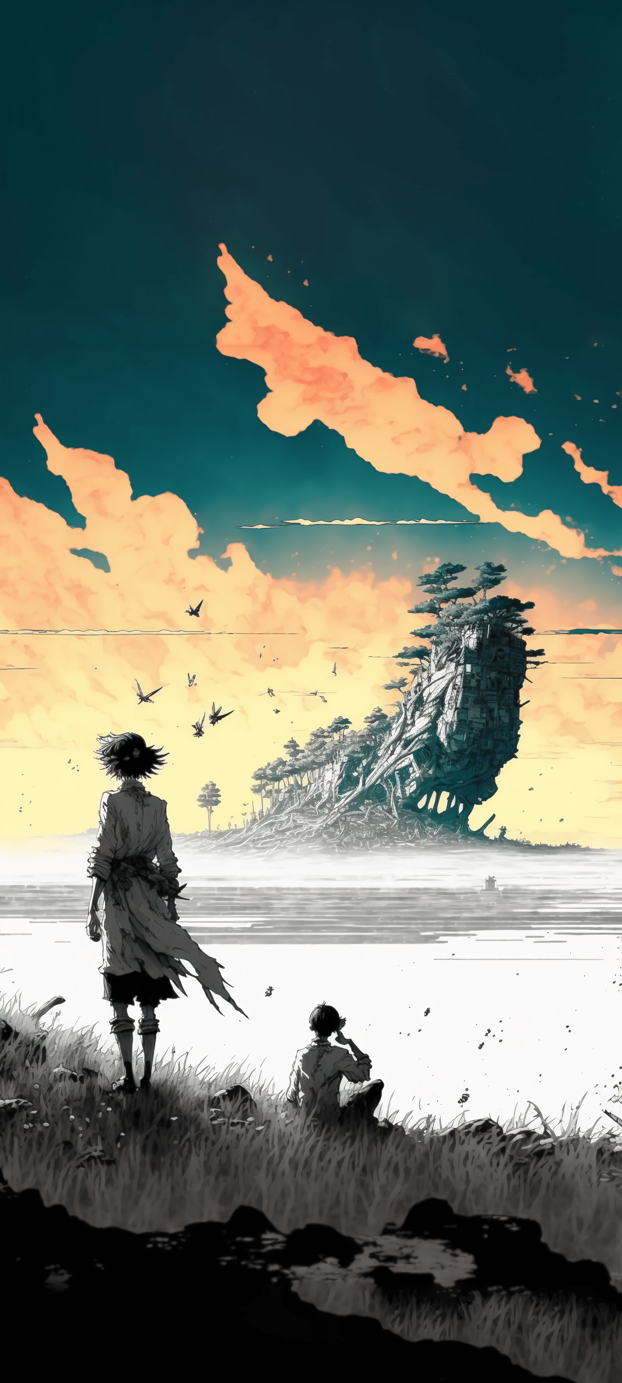 2030x4511 AI Anime Style Wallpaper iPhone