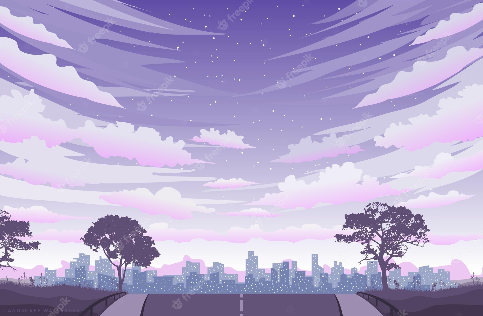 2000x1309 Aesthetic anime wallpaper Vectors & Illustrations for Free Download