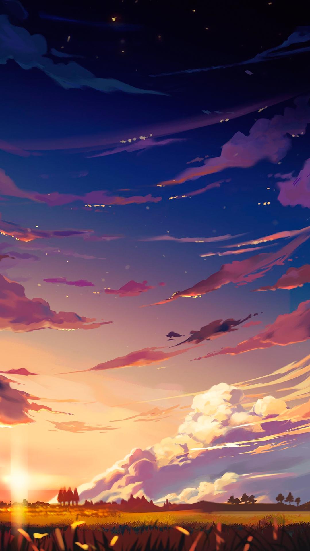 1080x1920 Wallpaper Anime, Anime Art, Anime Style, Art, Cloud, Background Free Image