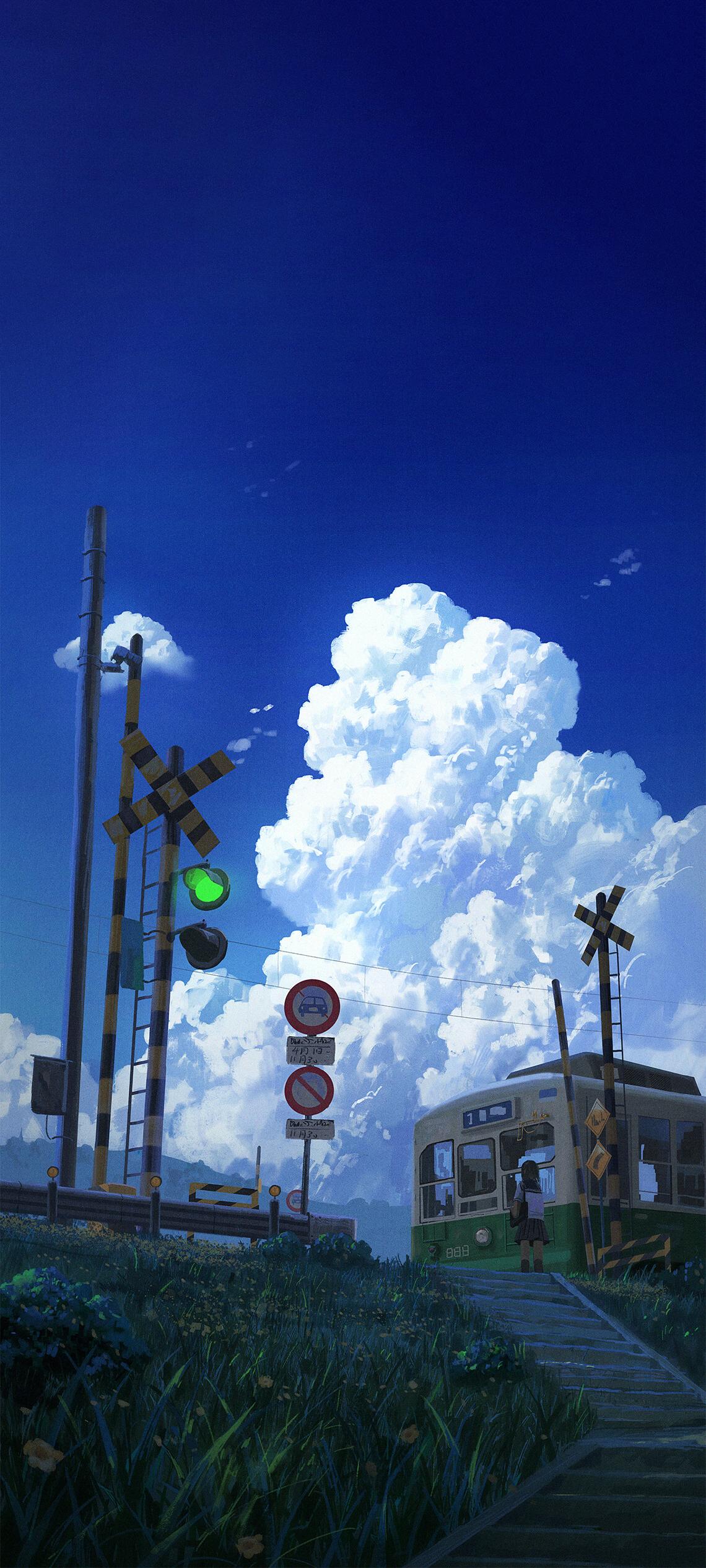 1140x2533 Add Some Anime Flair to Your Phone with a Stylish Background Wallpaper