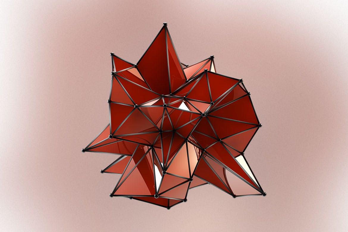 1170x780 3D Plexus Structure Transparent PNG Objects, Graphics