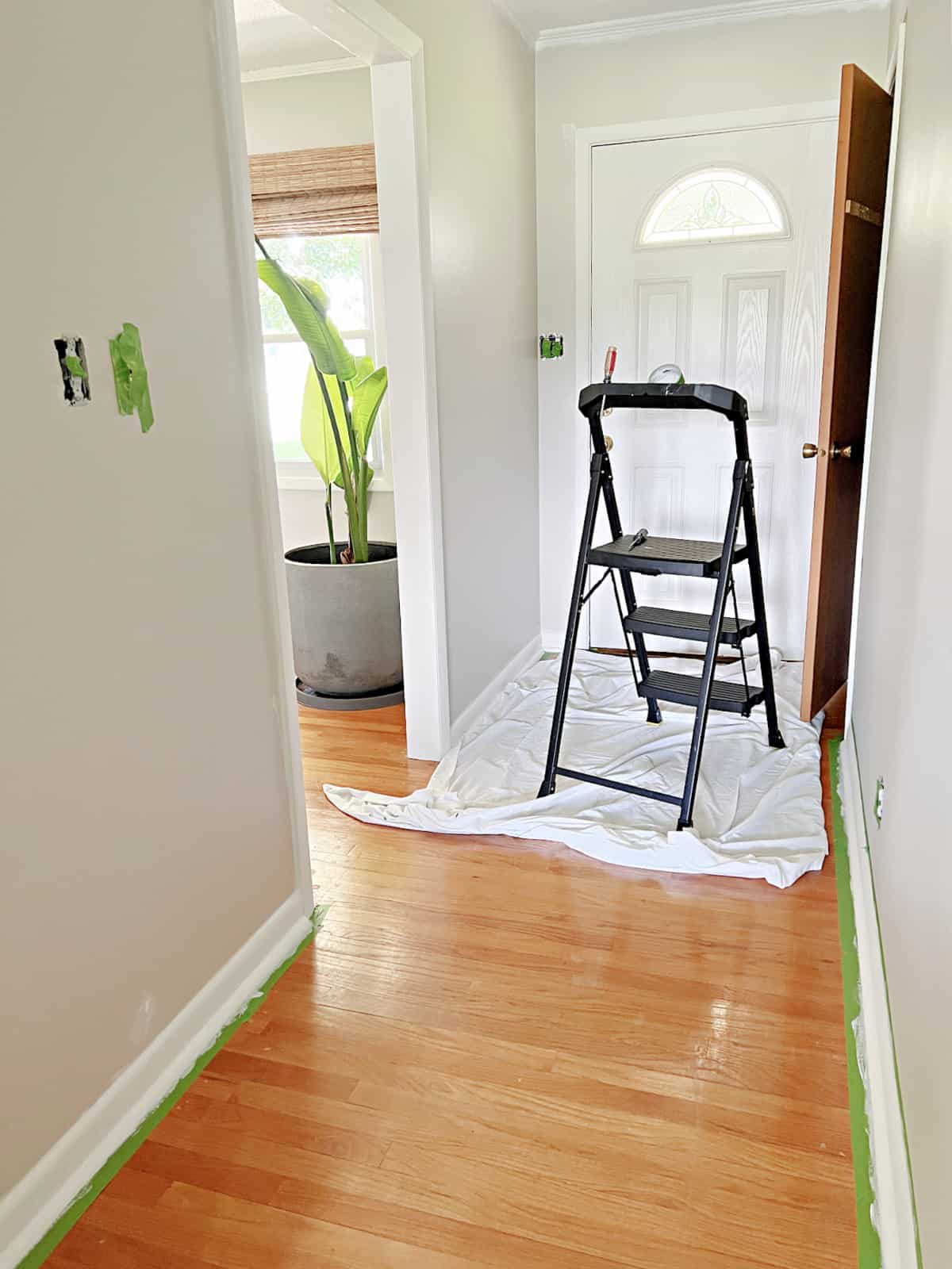 1200x1600 Small Entryway Makeover with Wallpaper · Chatfield Court
