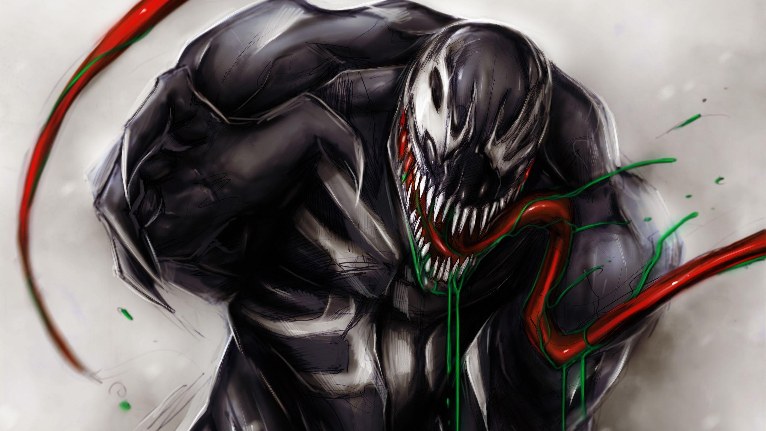 2560x1440 cletus kasady, symbiote, carnage, marvel comics, mouth
