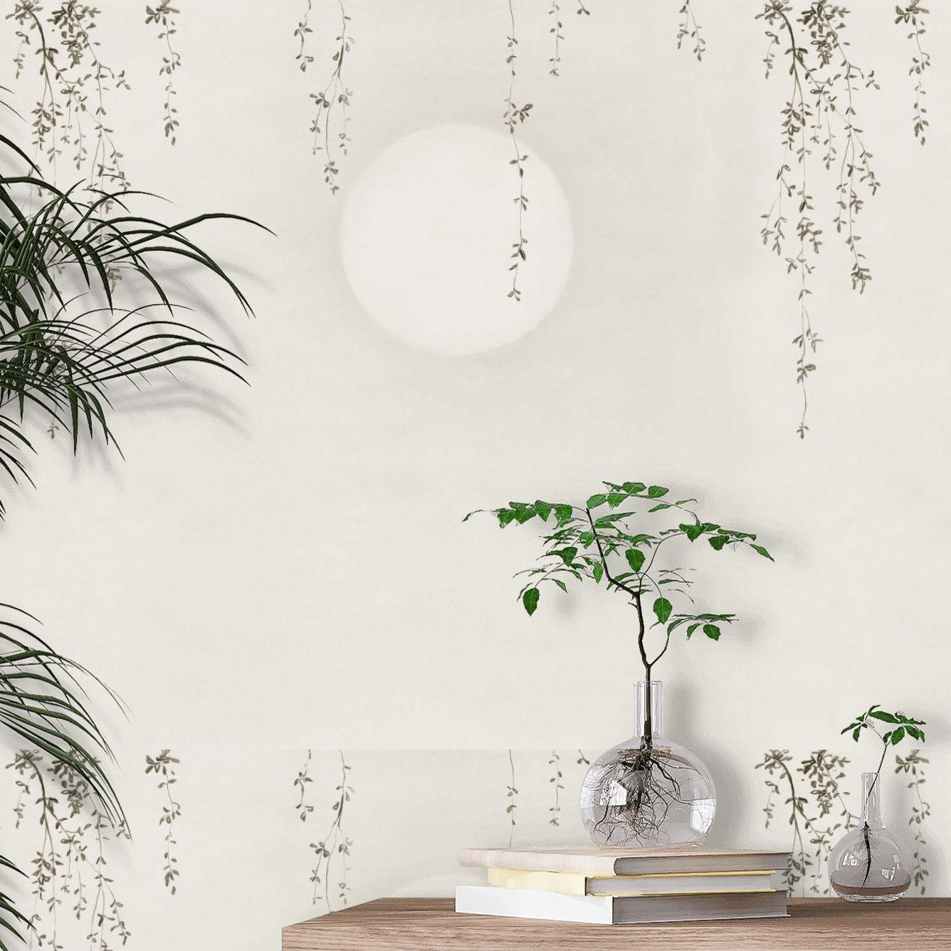 1336x1336 Wabi Wallpaper Light grey