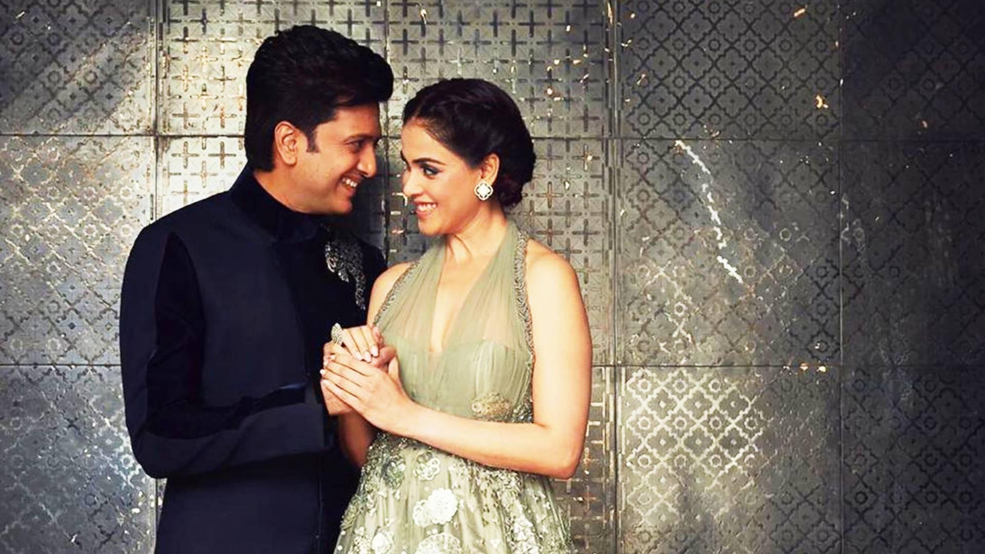 1920x1080 Download Riteish Deshmukh And His Fiancé Wallpaper