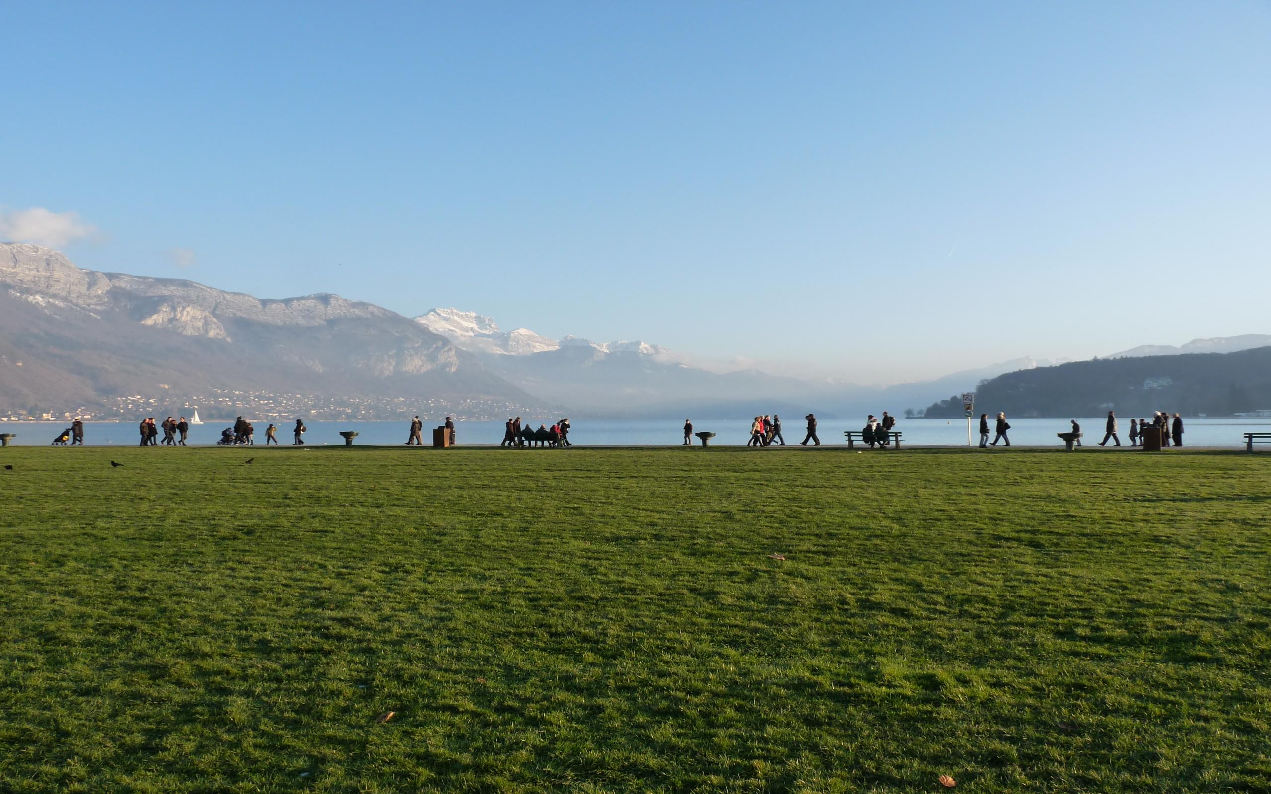 2560x1600 Lake Annecy France wallpaper. Lake Annecy France