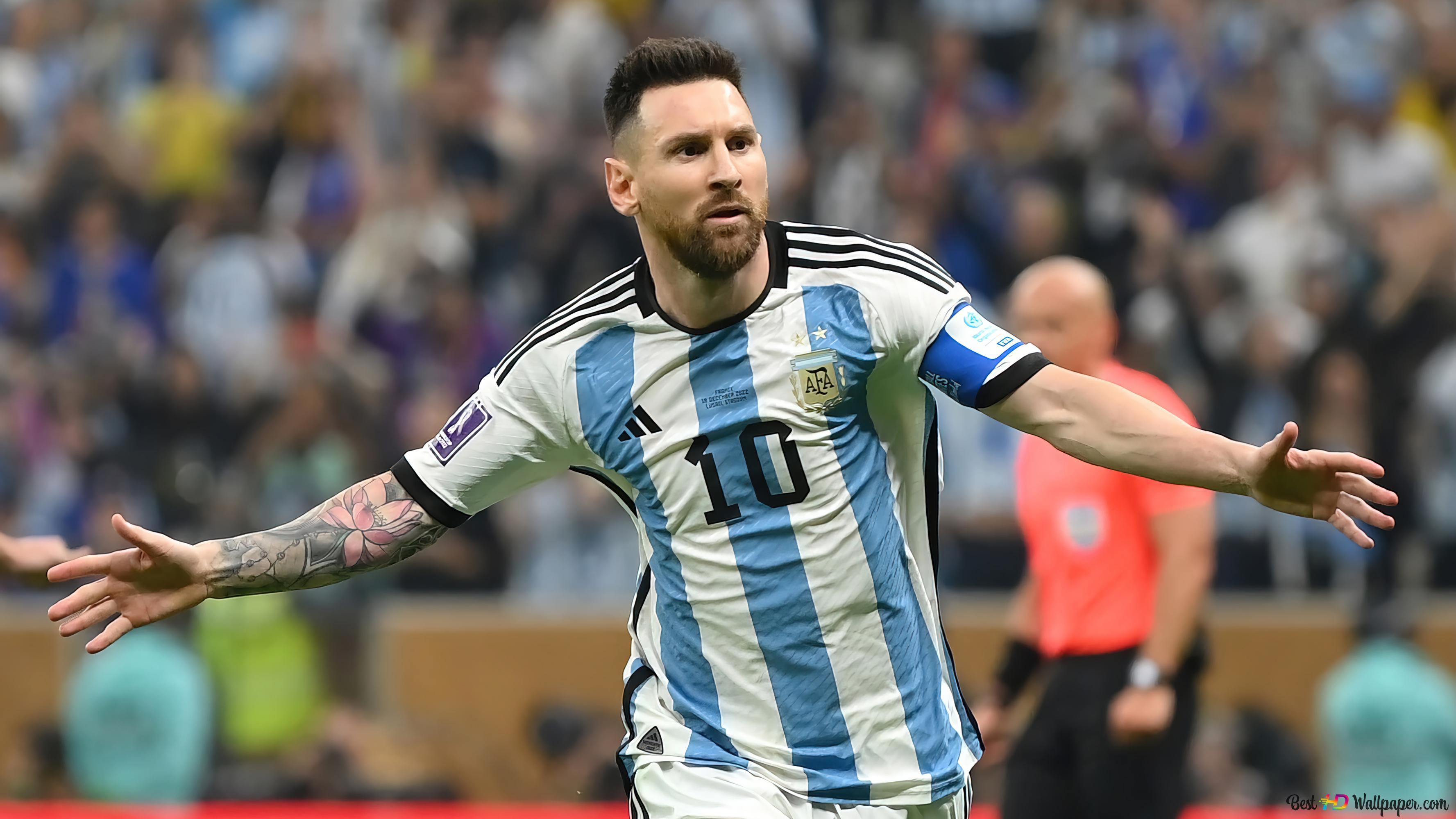3554x1999 Fifa 2022 World Cup Lionel Messi 4K wallpaper download