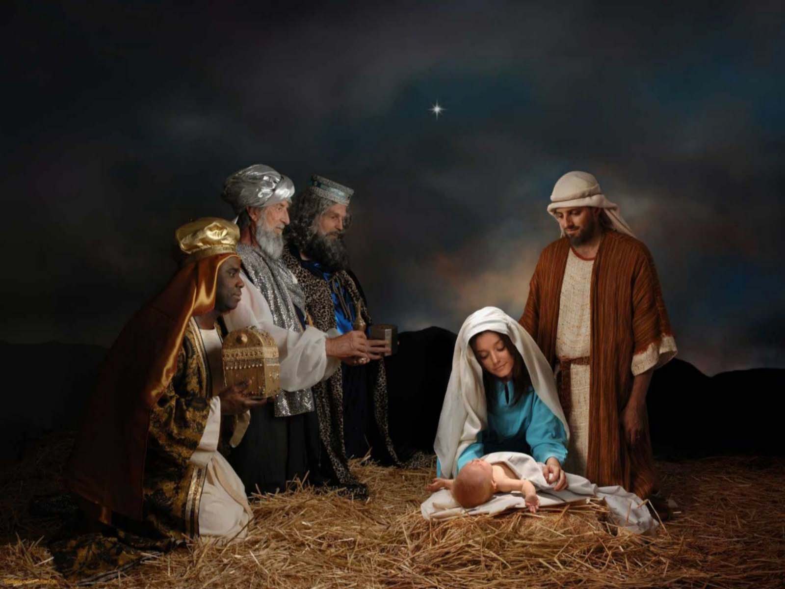1600x1200 Nativity Scene Desktop Wallpaper