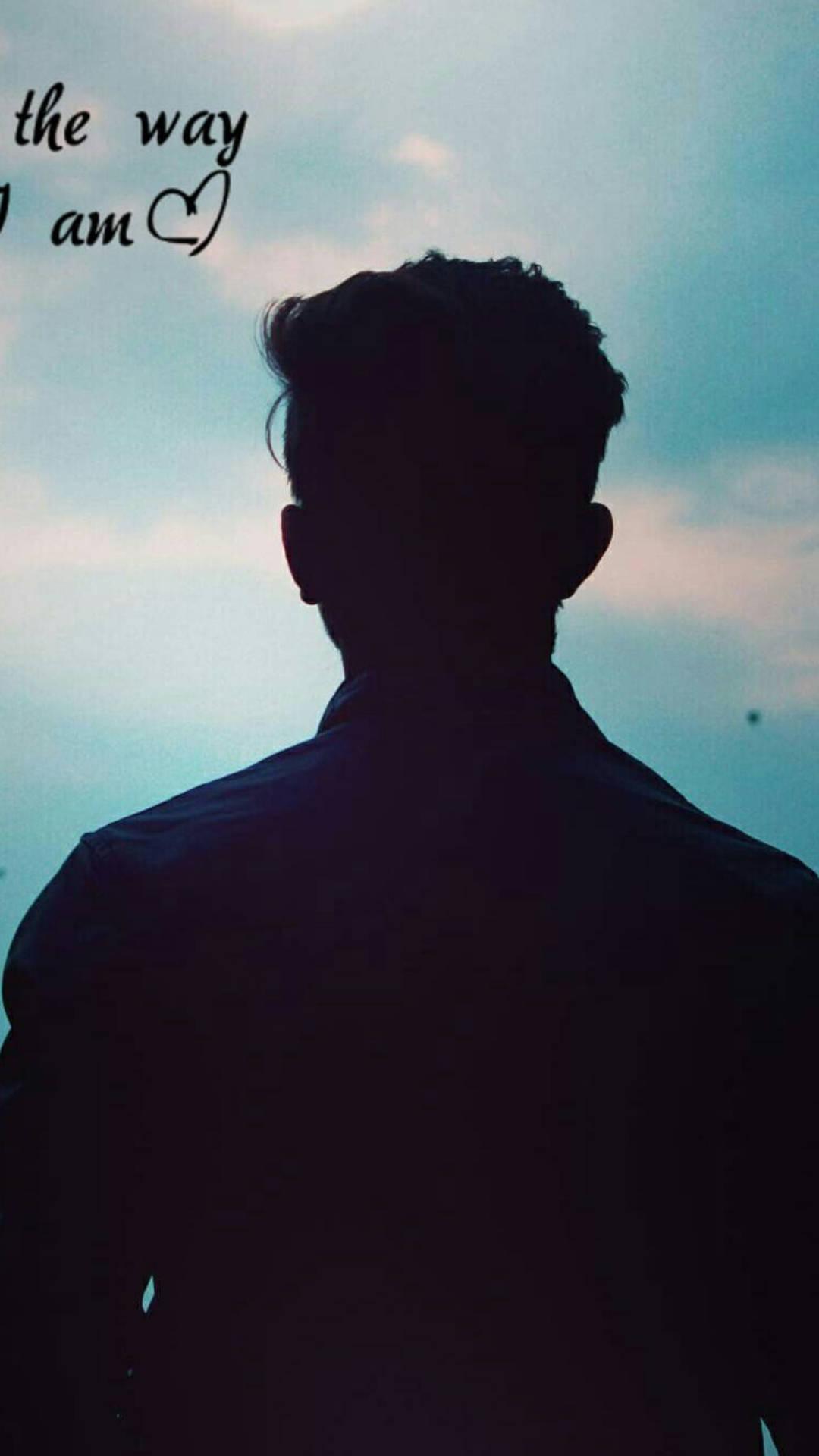1080x1920 Download Man Silhouette Portrait Instagram Profile Wallpaper