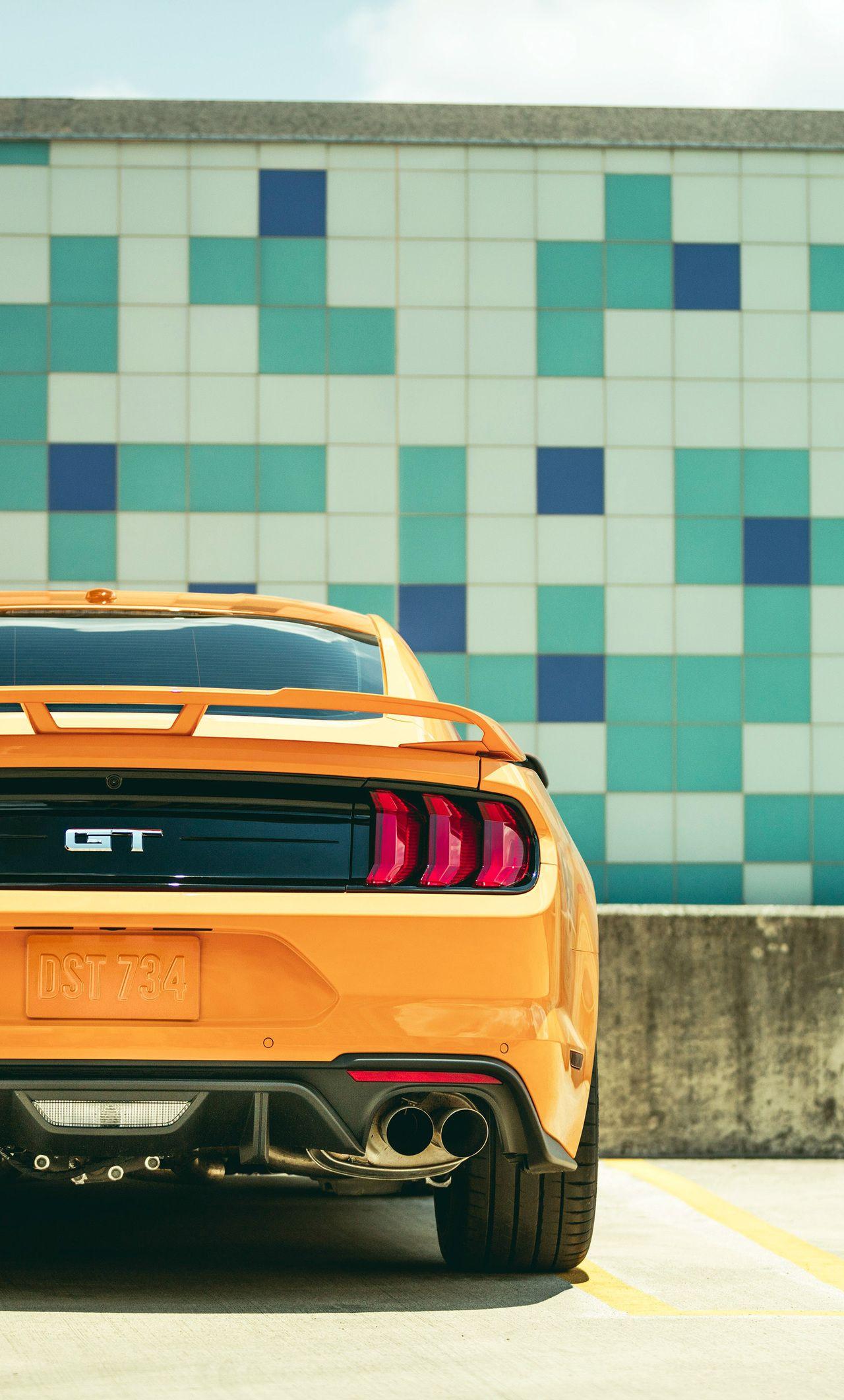 Download wallpaper 750x1334 yellow ford mustang gt 2020 iphone 7 iphone  8 750x1334 hd background 24213
